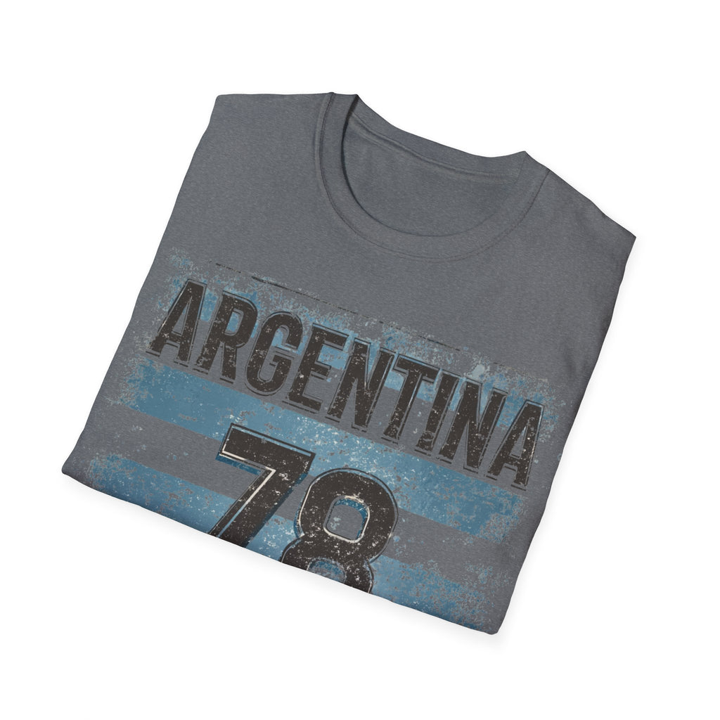 Argentina 78 T-Shirt | Vintage Stripes Soccer Jersey Style