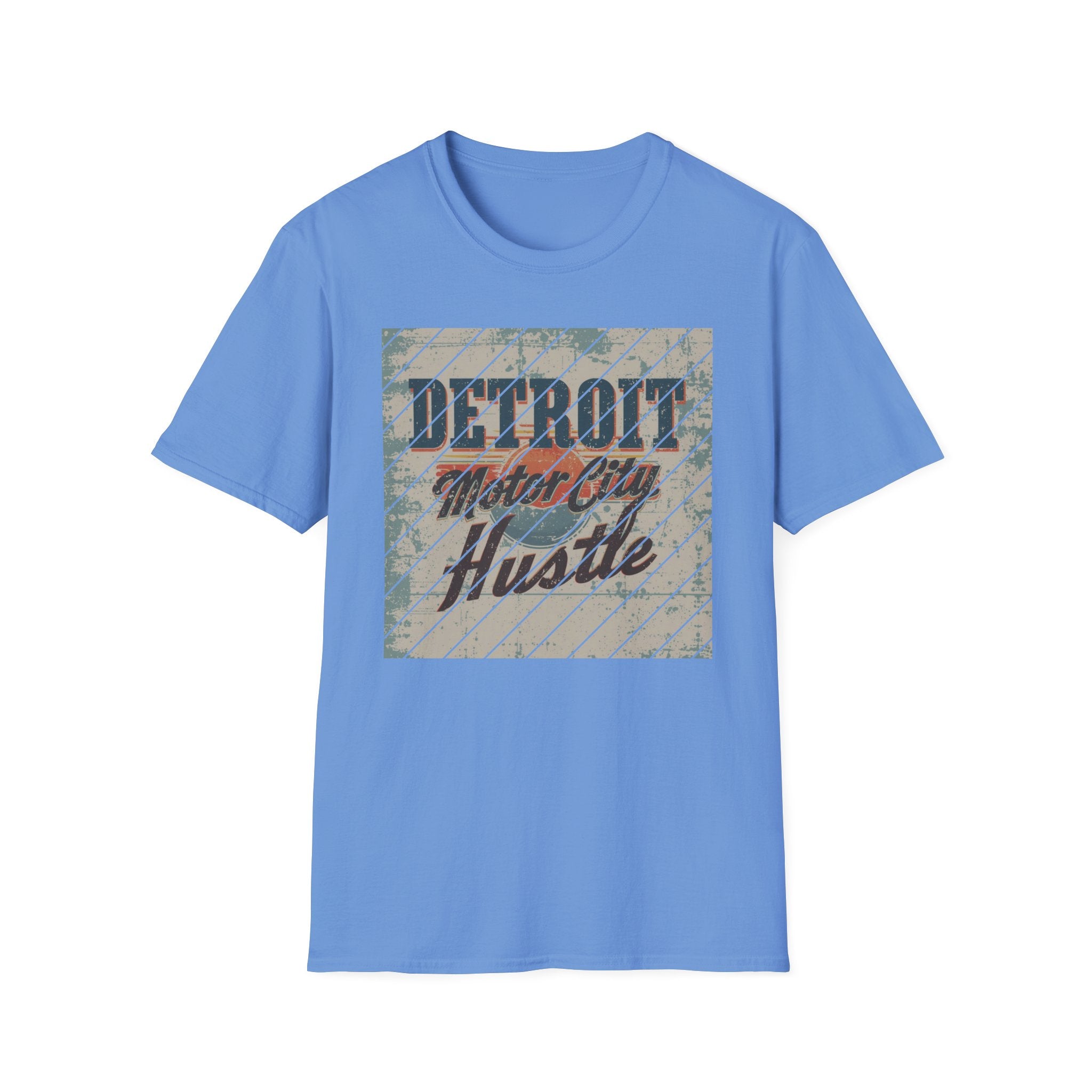 Detroit Hustle T-Shirt — Vintage Distressed Motor City Tee