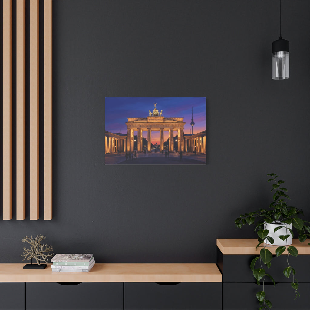 Brandenburg Gate Sunset Canvas Print