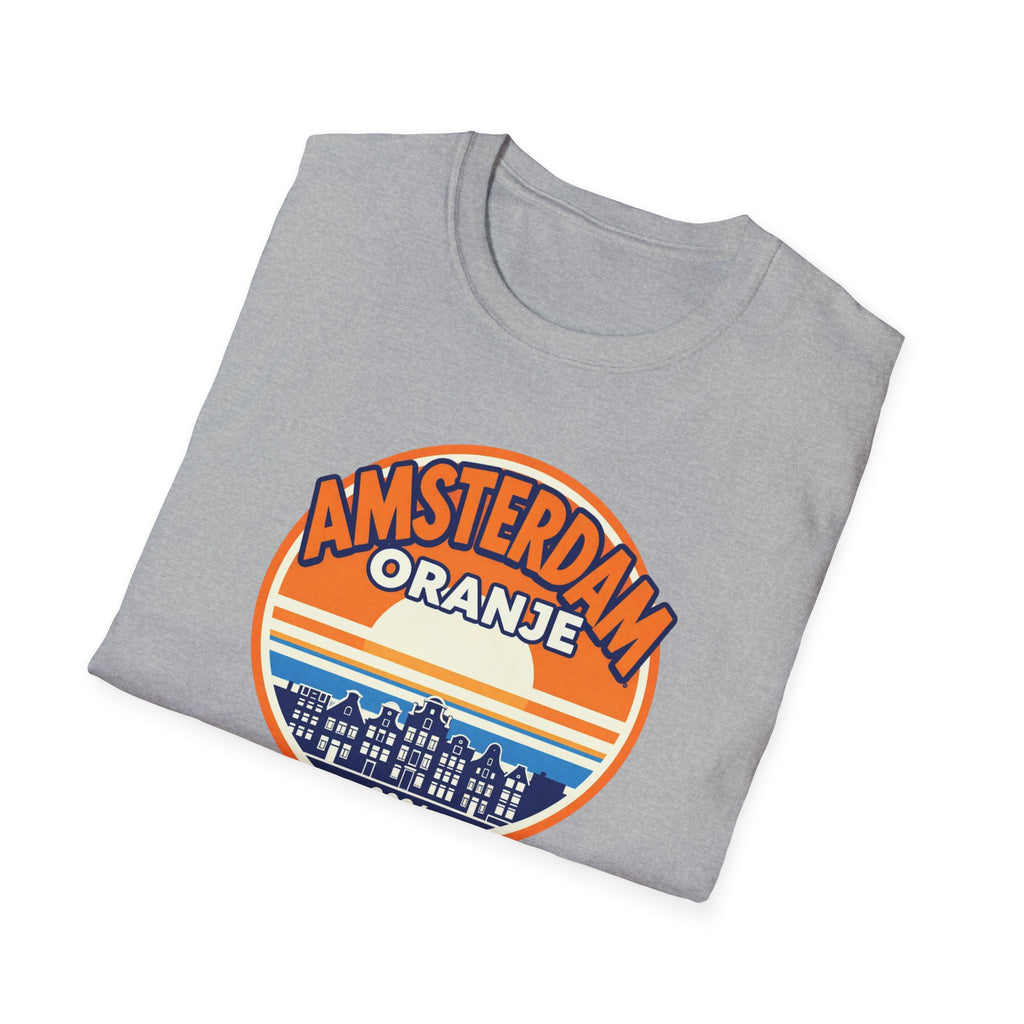 Amsterdam Oranje Retro Sunset T-Shirt