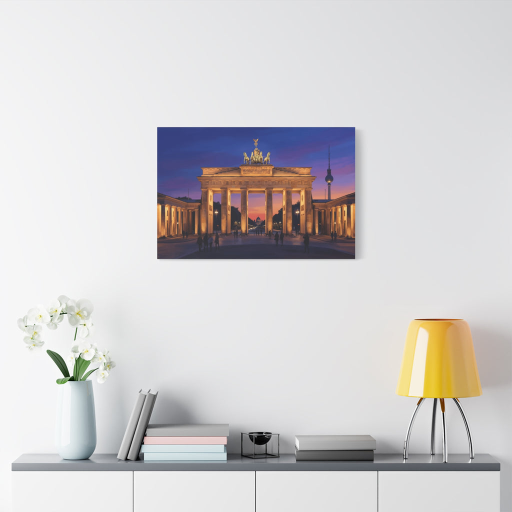 Brandenburg Gate Sunset Canvas Print