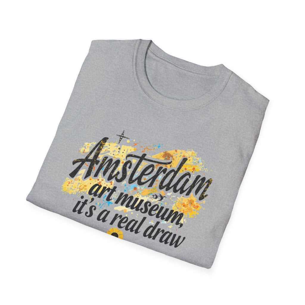 Amsterdam Art Museum T-Shirt — "Amsterdam: art museum, it's a real draw" Travel Tee