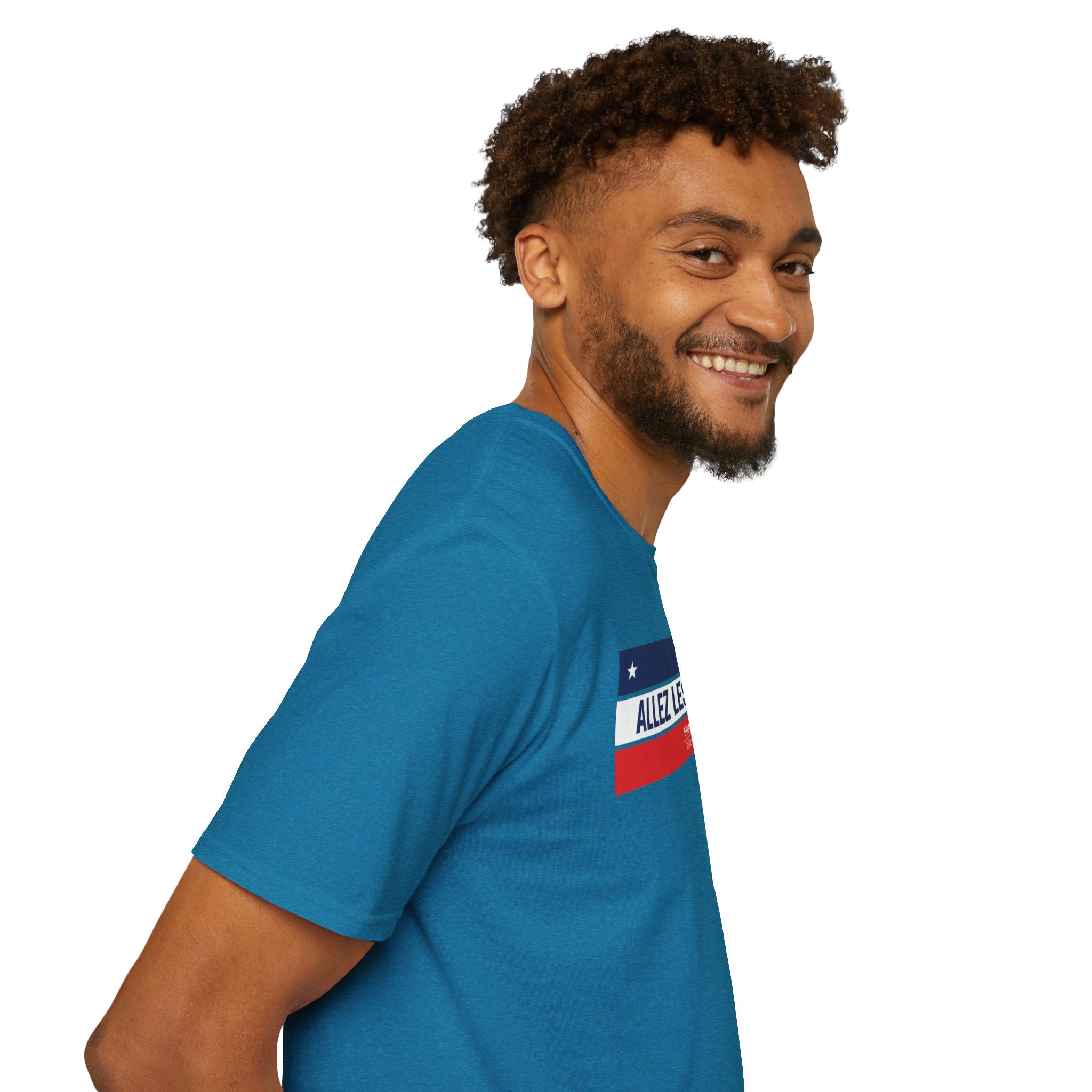 T-Shirt — Allez Les Bleus French Flag Soccer Supporter Tee