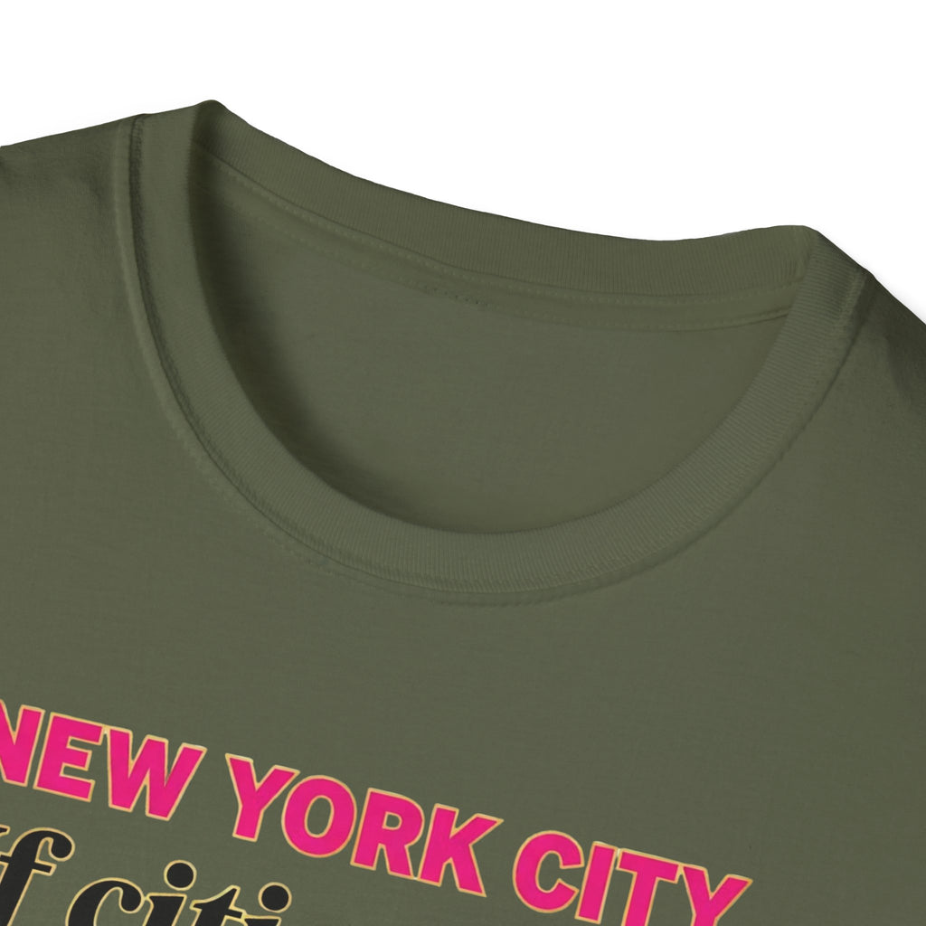 T-Shirt — "New York City: If cities could talk, mine would sass" Lipstick & Kiss Graphic