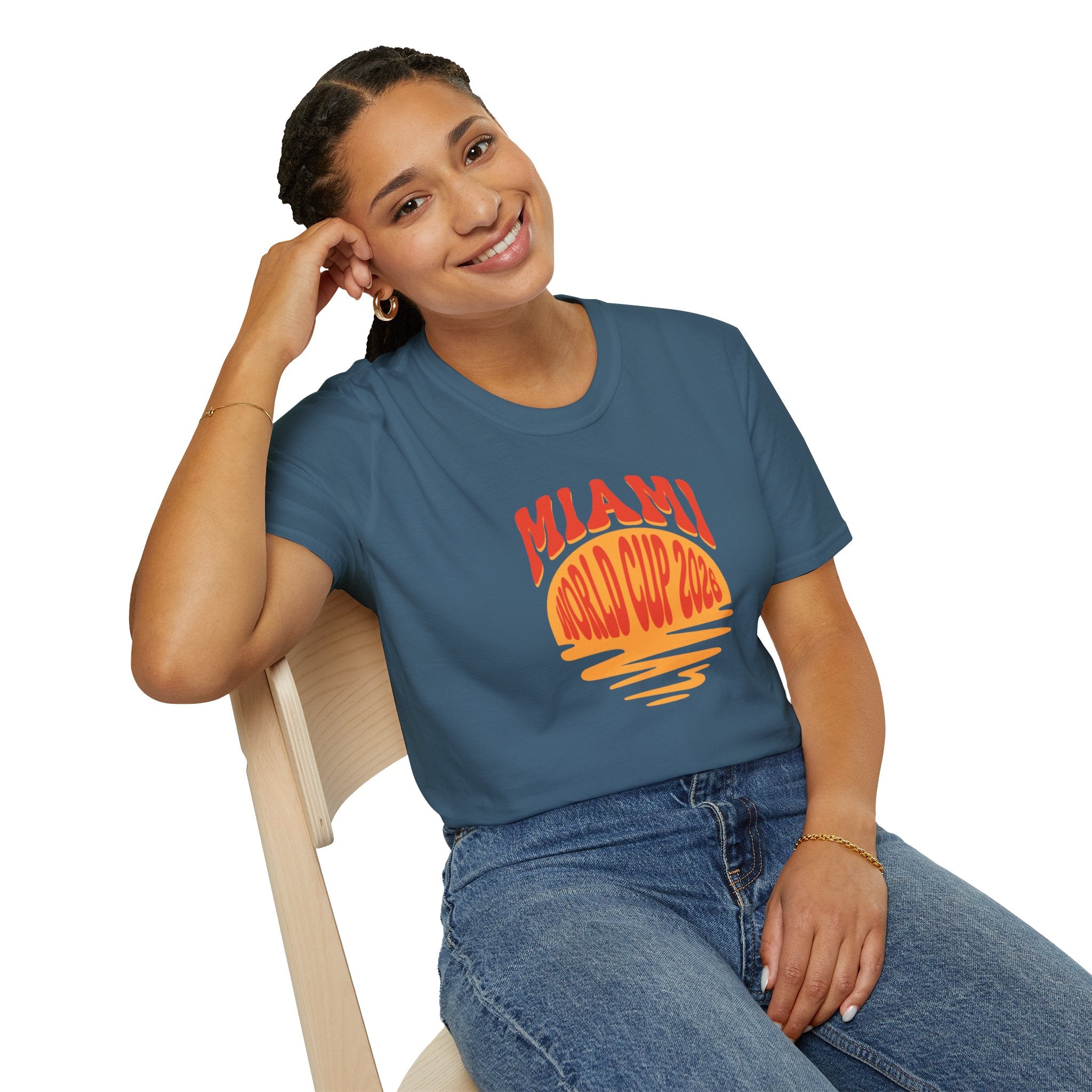 Miami World Cup 2026 T-Shirt – Retro Sunset Soccer Tee