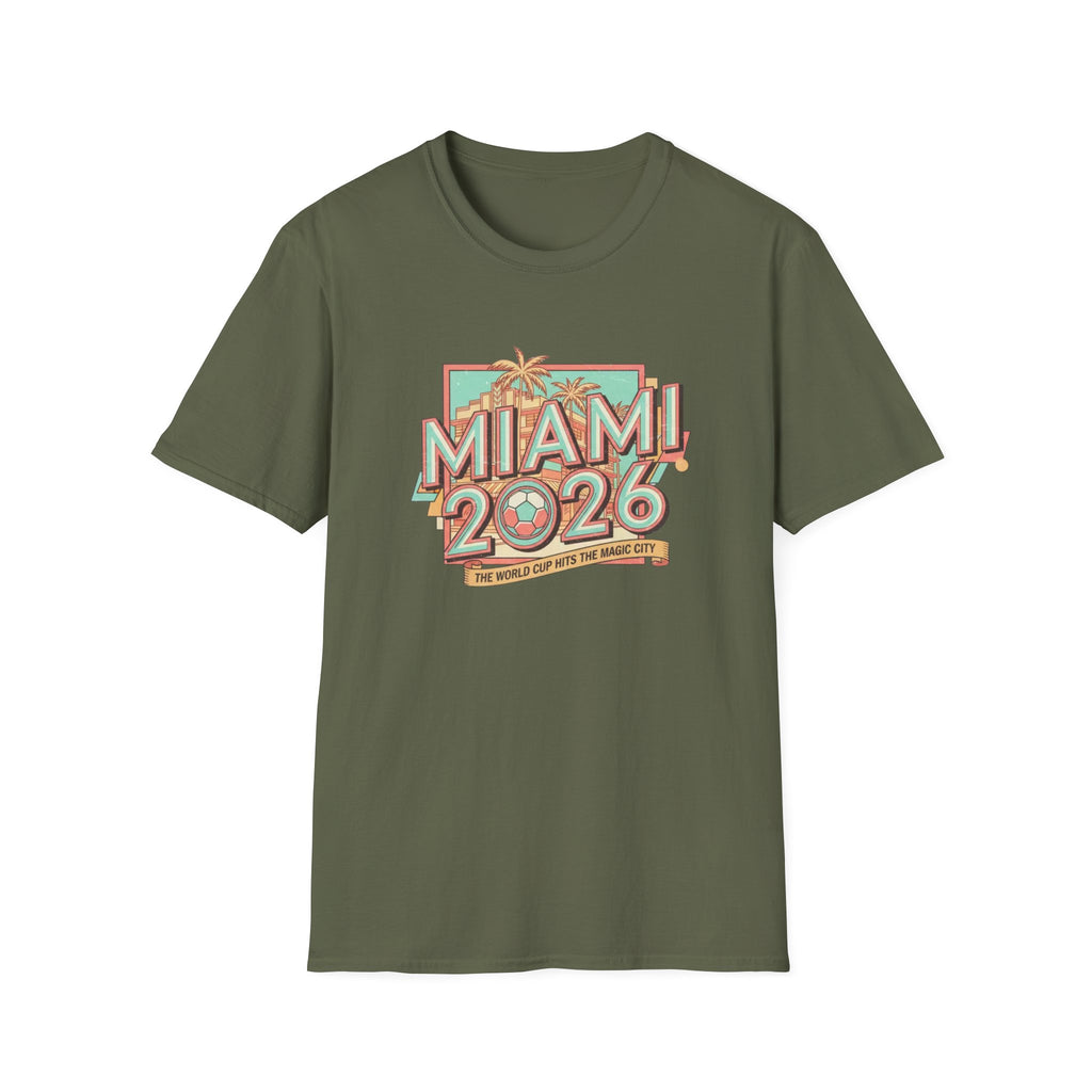 Miami 2026 Retro Palm Beach T-Shirt