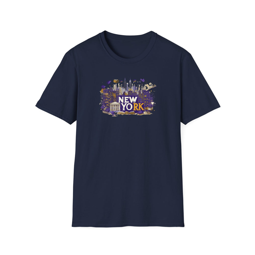 New York Skyline Graphic T-Shirt | Cityscape, Statue of Liberty, Urban Landmarks