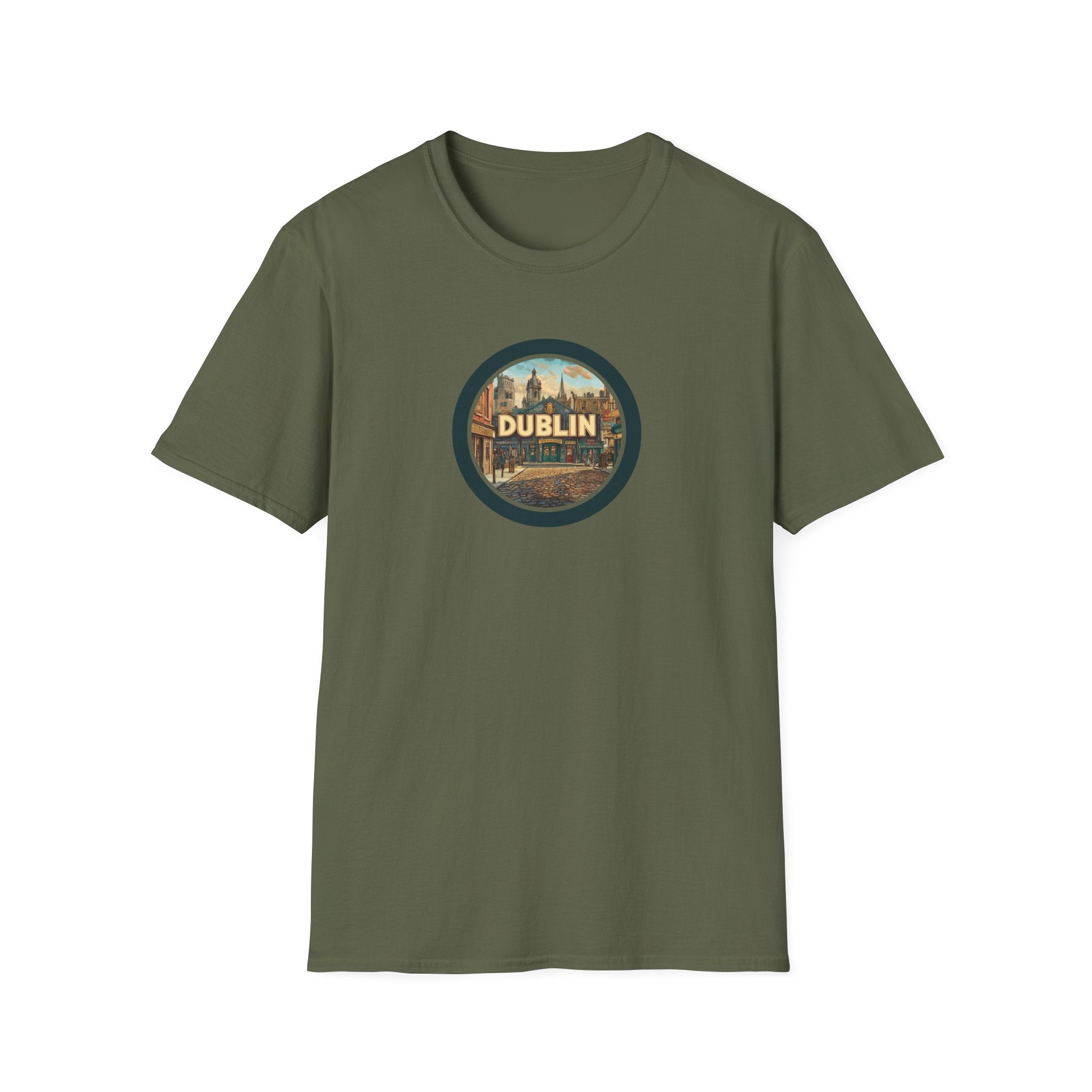 Dublin Vintage Cityscape T-Shirt | Ireland Travel Souvenir