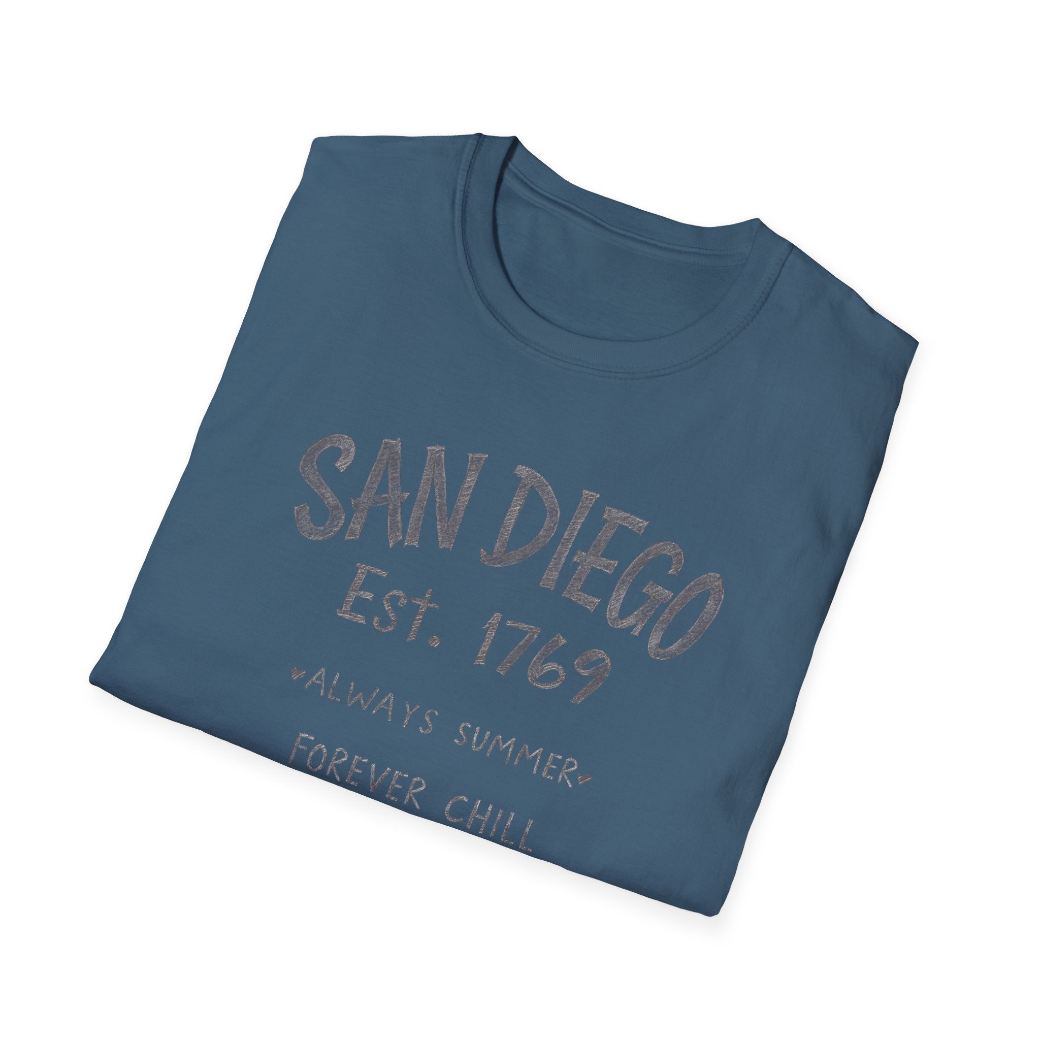 San Diego T-Shirt - "Always Summer, Forever Chill" Casual Beach Tee