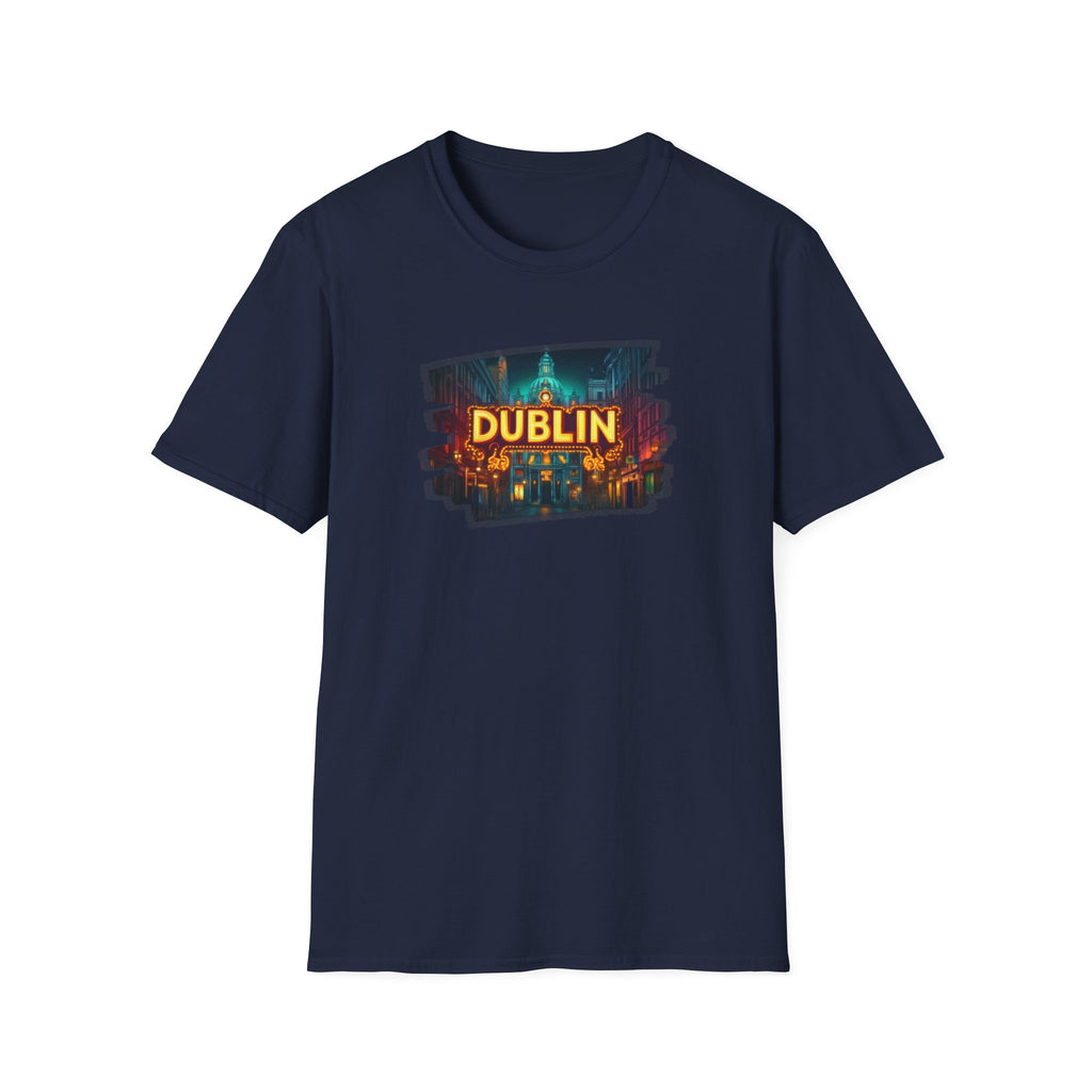 Dublin Cityscape Painting T-Shirt | Ireland Travel Souvenir