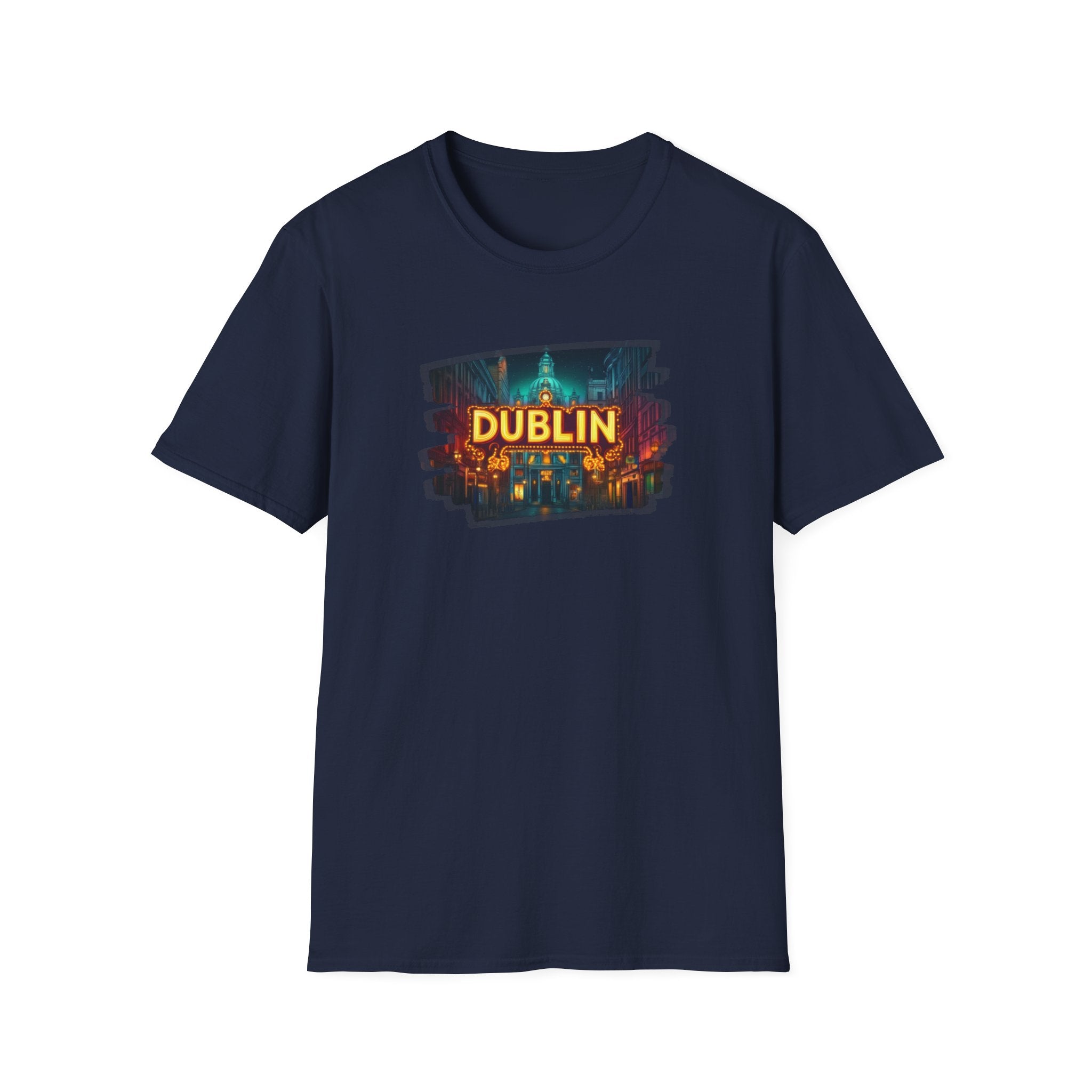 Dublin Cityscape Painting T-Shirt | Ireland Travel Souvenir