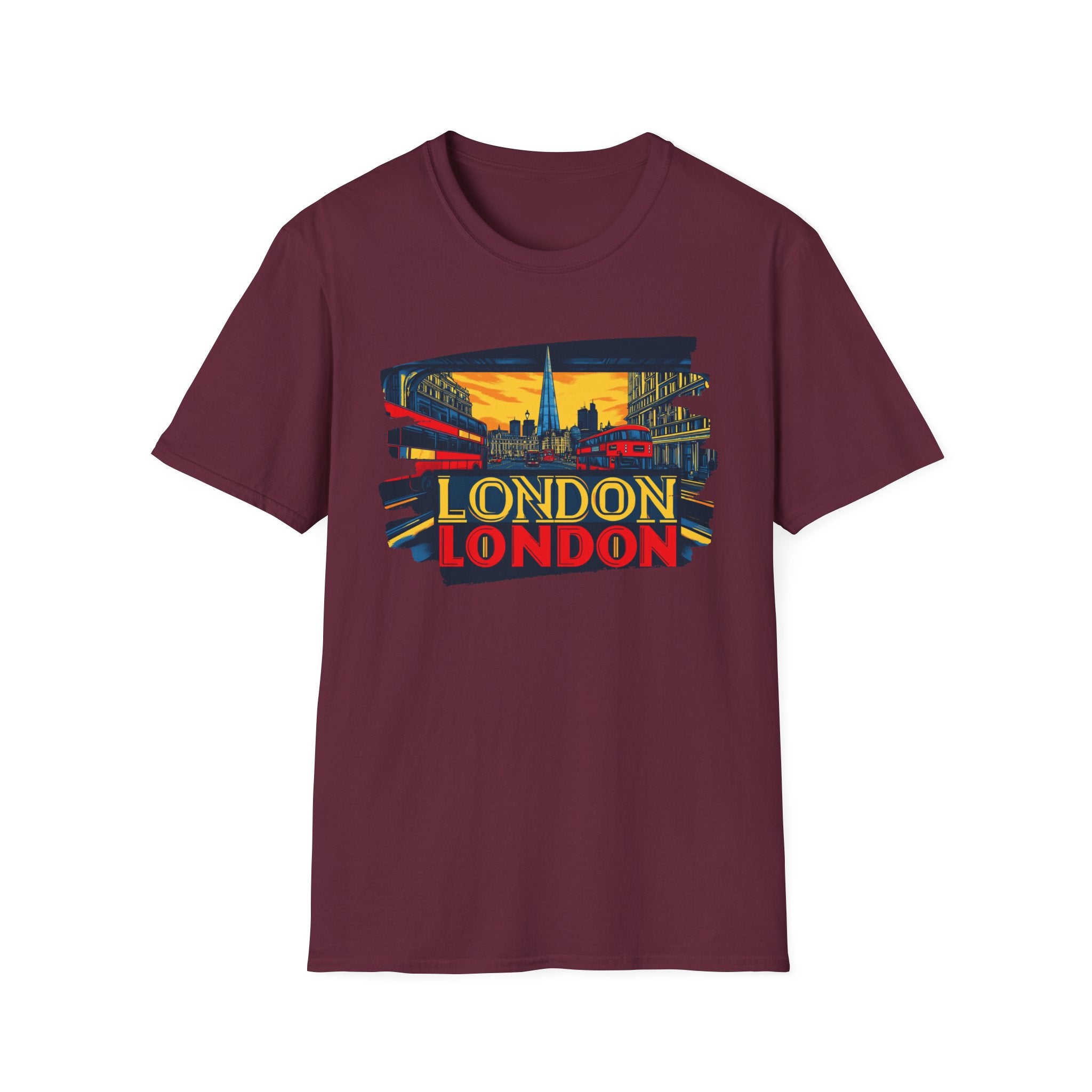 London Skyline Graphic T-Shirt | Retro Cityscape London Tee