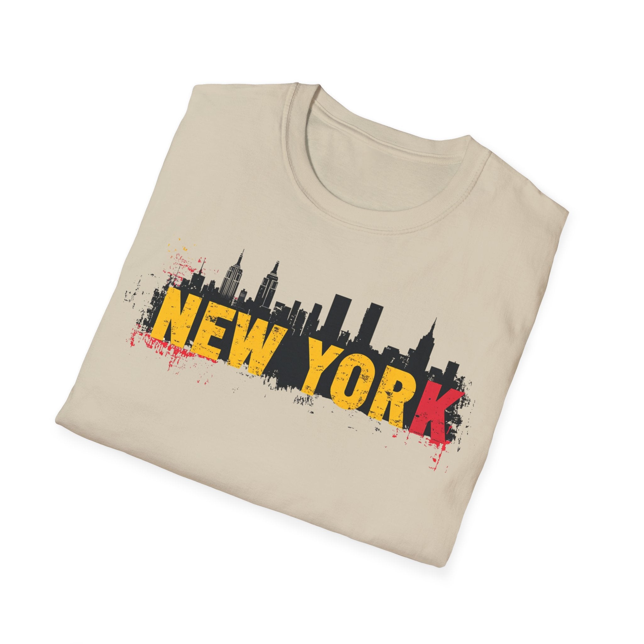 New York skyline graffiti T-Shirt | NYC skyline urban street art