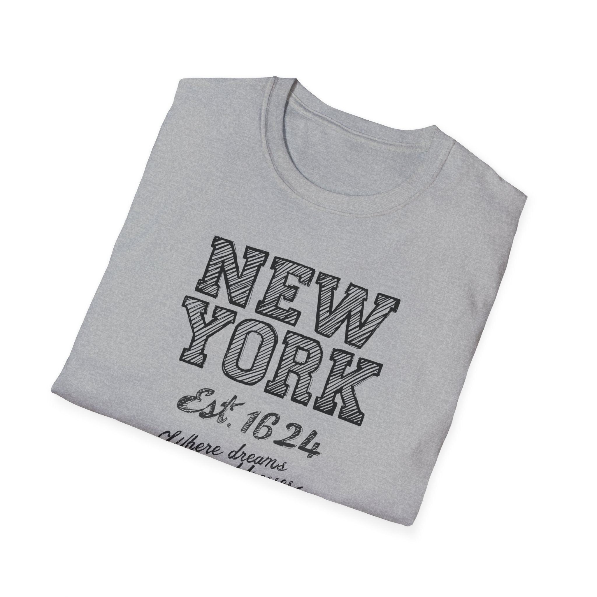 New York Est. 1624 Vintage City T-Shirt — Retro Travel Tee