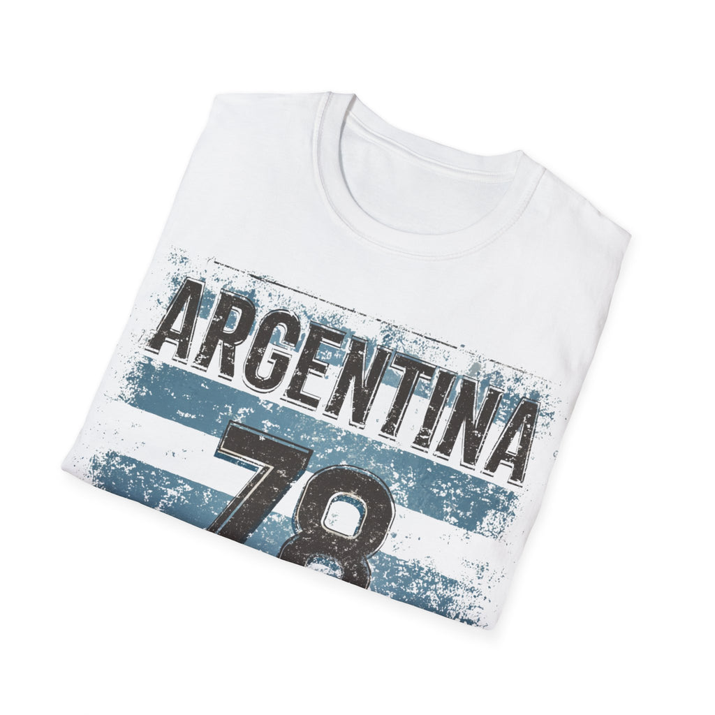Argentina 78 T-Shirt | Vintage Stripes Soccer Jersey Style