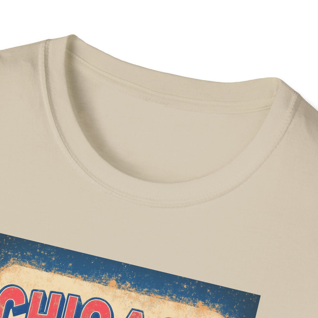 Chicago Retro Skyline T-Shirt | Vintage City Typography