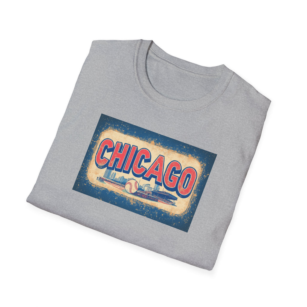 Chicago Retro Skyline T-Shirt | Vintage City Typography