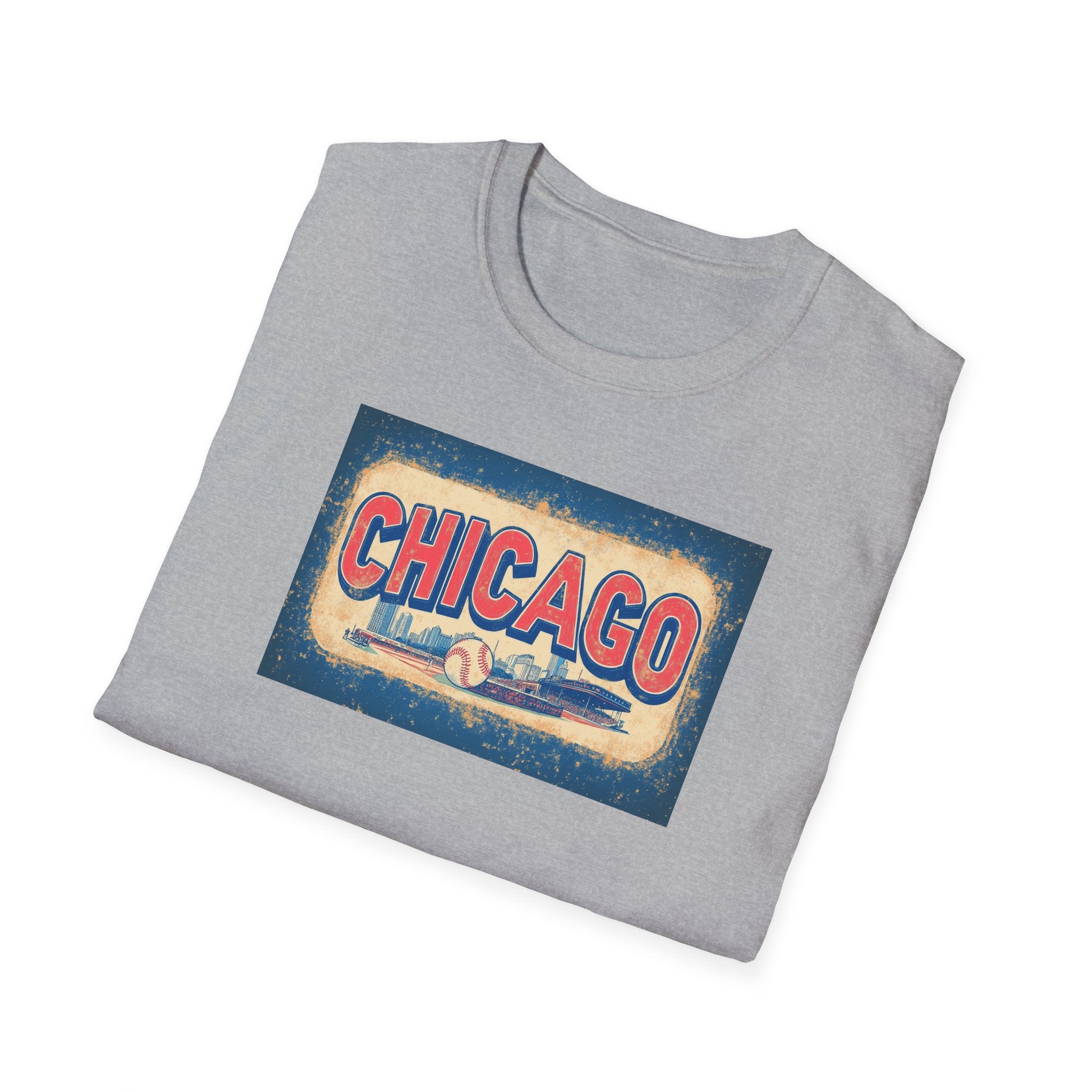 Chicago Retro Skyline T-Shirt | Vintage City Typography