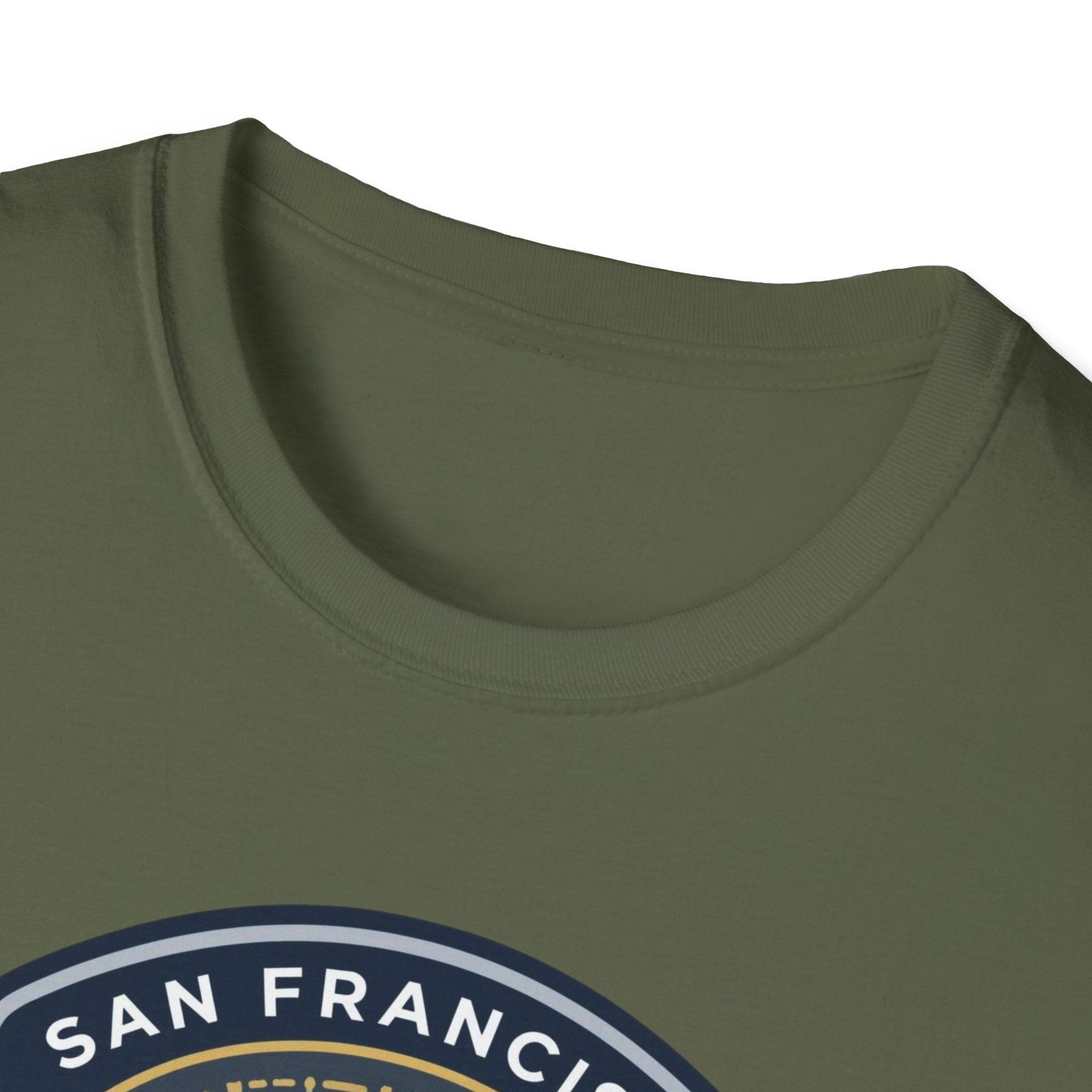 Byte Me San Francisco T-Shirt — Retro Tech Badge Tee (01010)