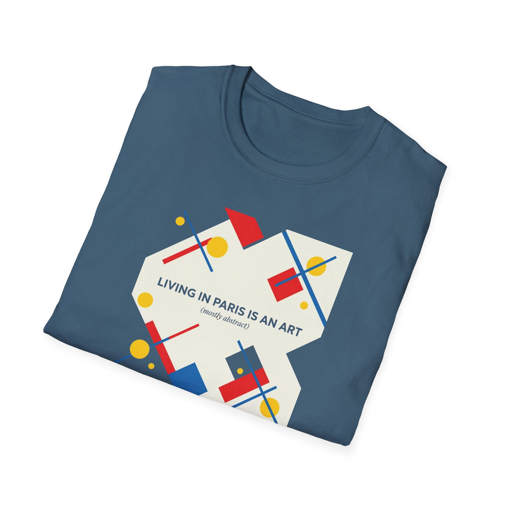 Paris Is an Art T-Shirt — Modern Geometric Travel Tee