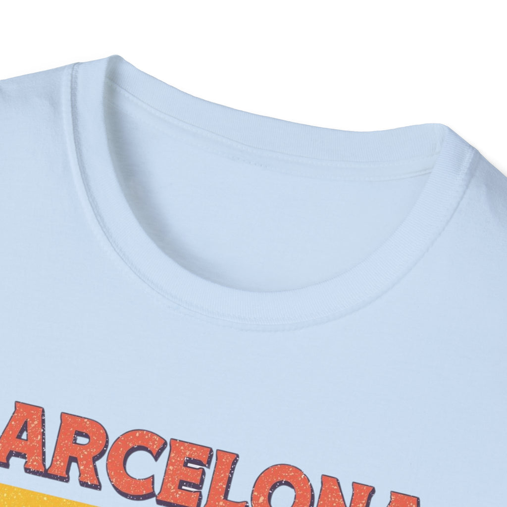 Barcelona "Més que Awesome" Retro Stripe T-Shirt