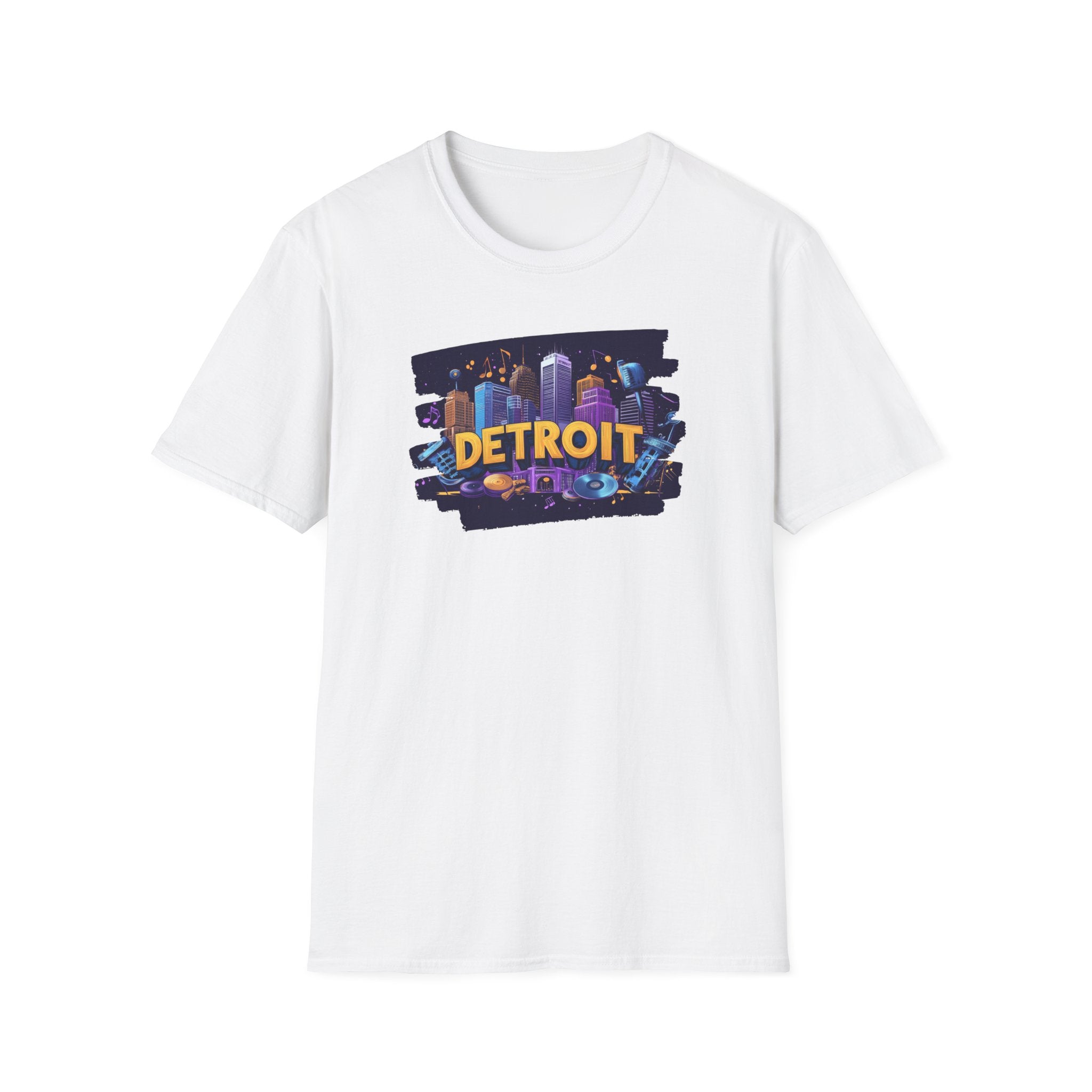 Detroit Skyline Graphic T-Shirt | City Nightscape Tee
