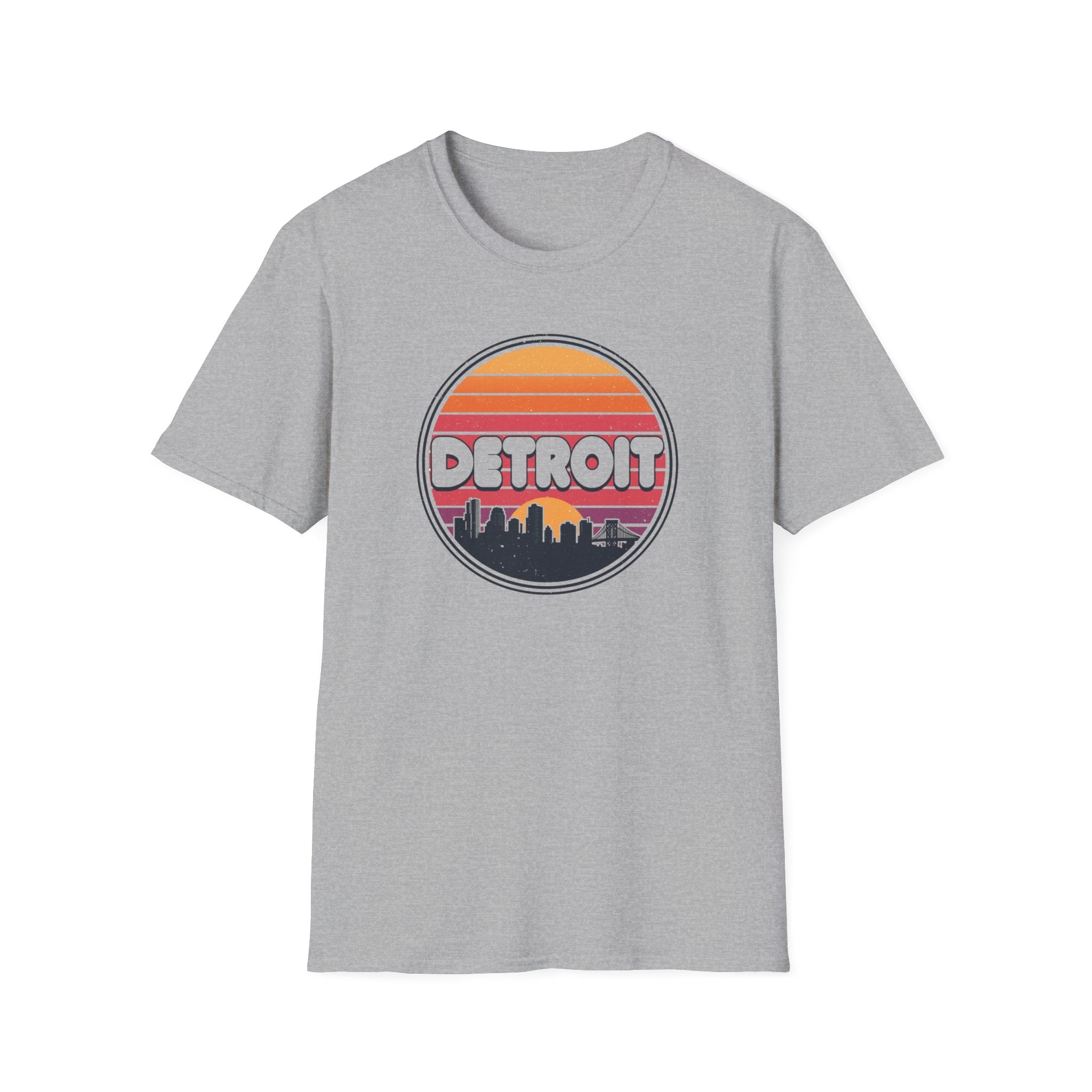 Detroit Sunset Skyline T-Shirt