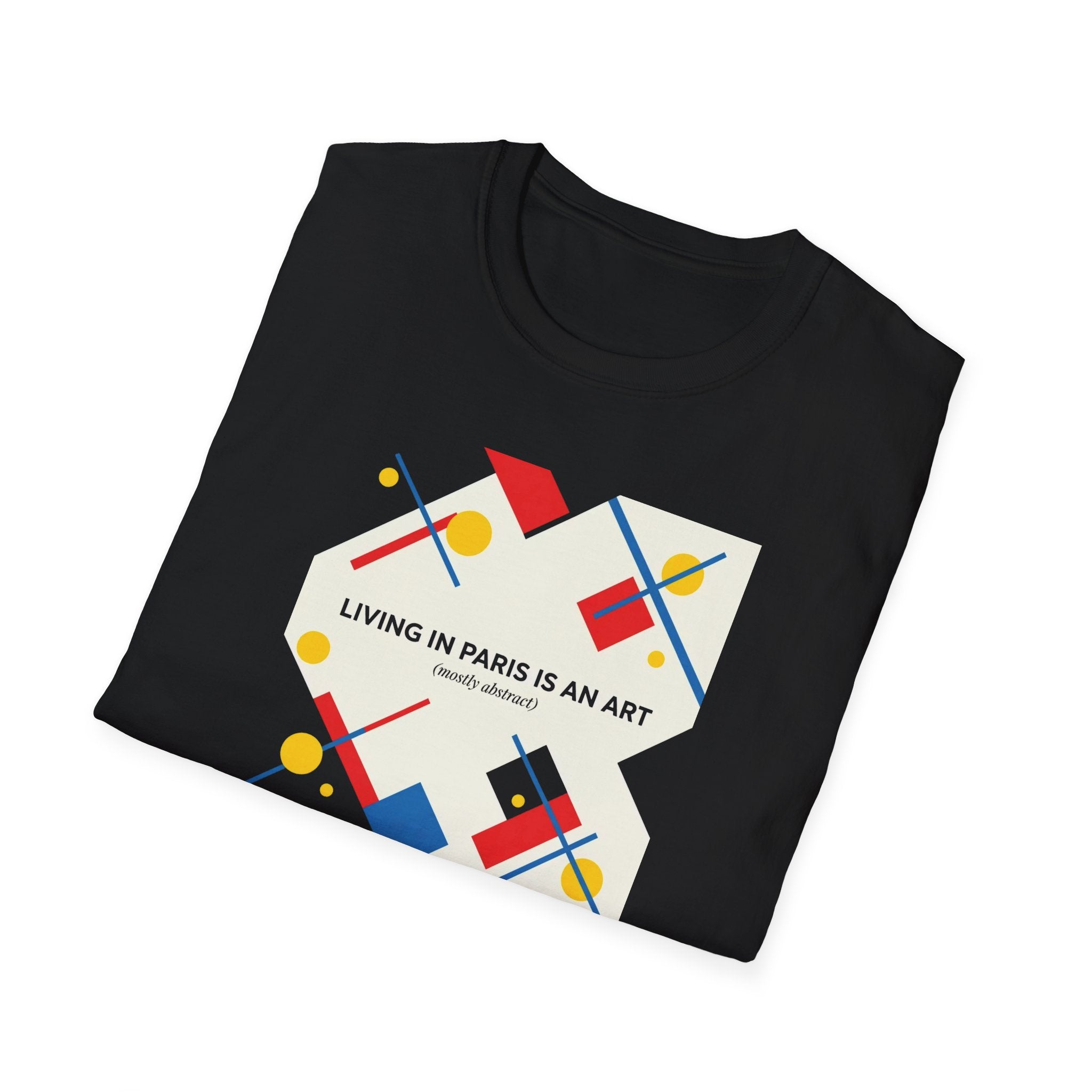 Paris Is an Art T-Shirt — Modern Geometric Travel Tee