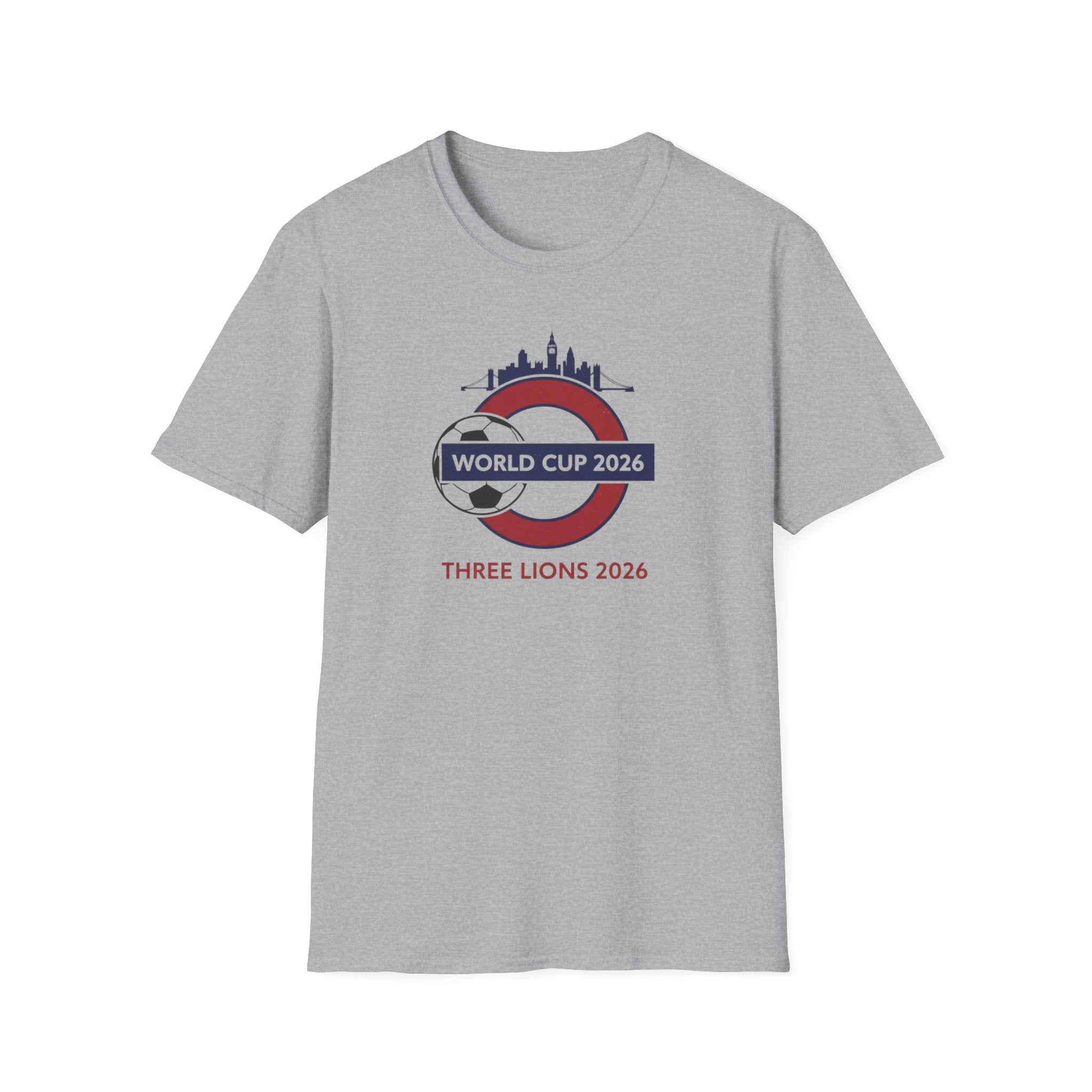 World Cup 2026 Three Lions T-Shirt — England Soccer Fan Tee