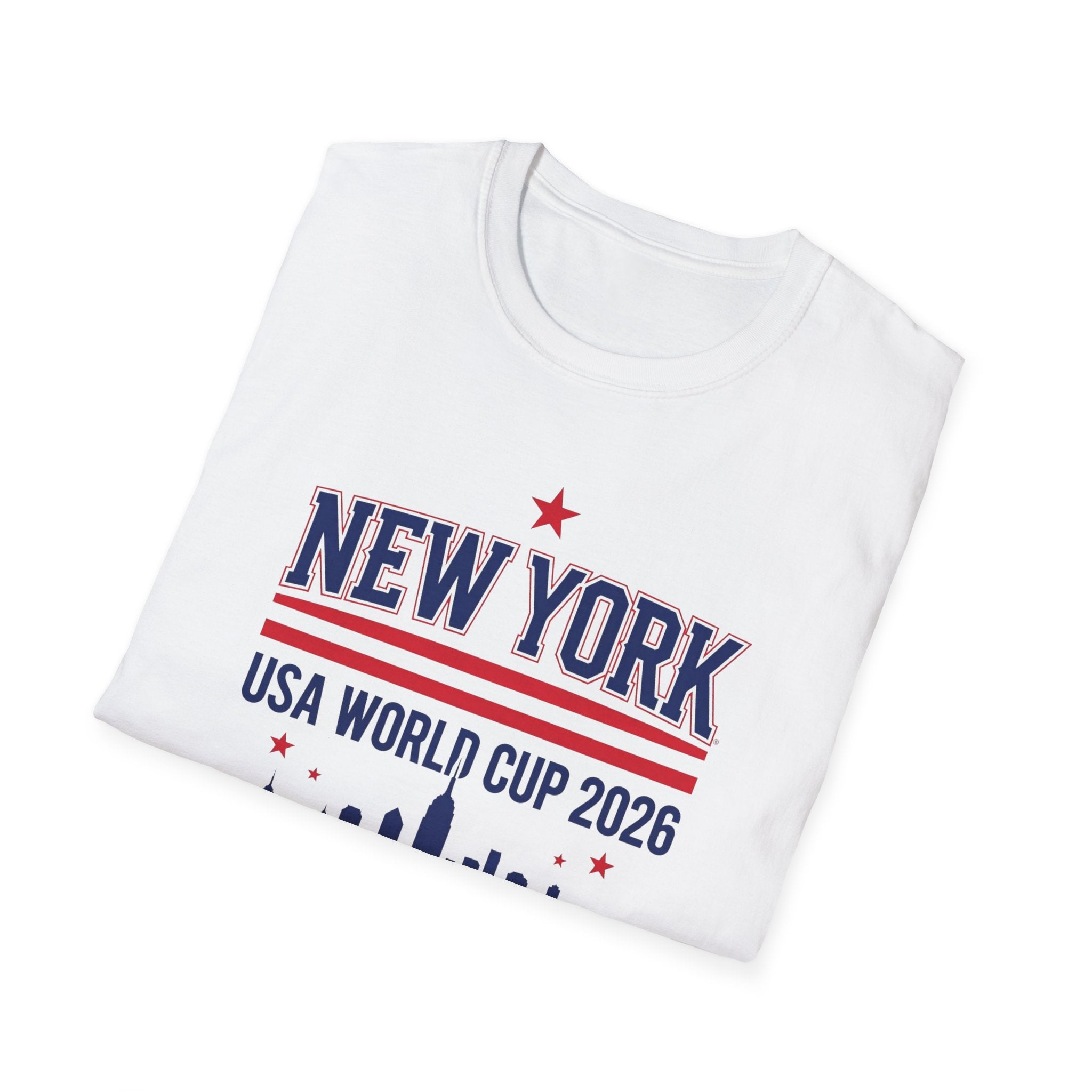 New York USA World Cup 2026 T-Shirt — Skyline Soccer Fan Tee
