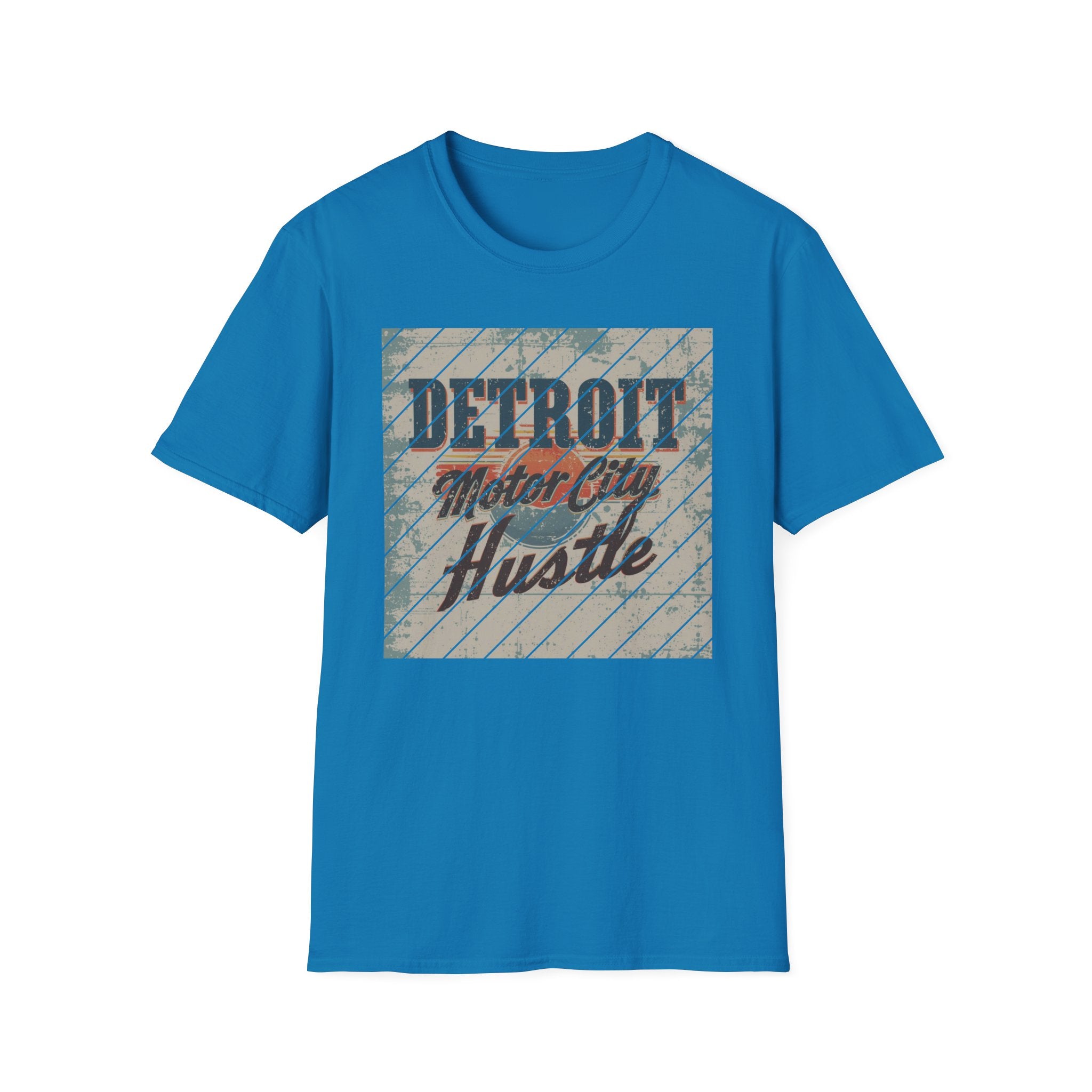 Detroit Hustle T-Shirt — Vintage Distressed Motor City Tee