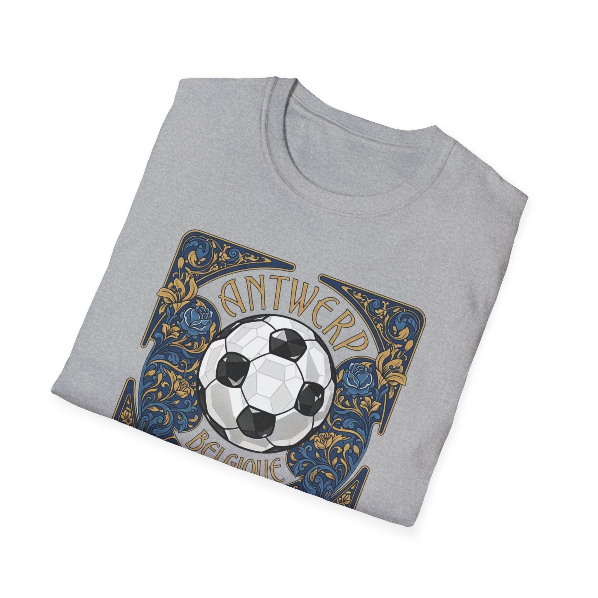 Antwerp Belgique Soccer Vintage Art Tee — World Cup 2022 Football Shirt