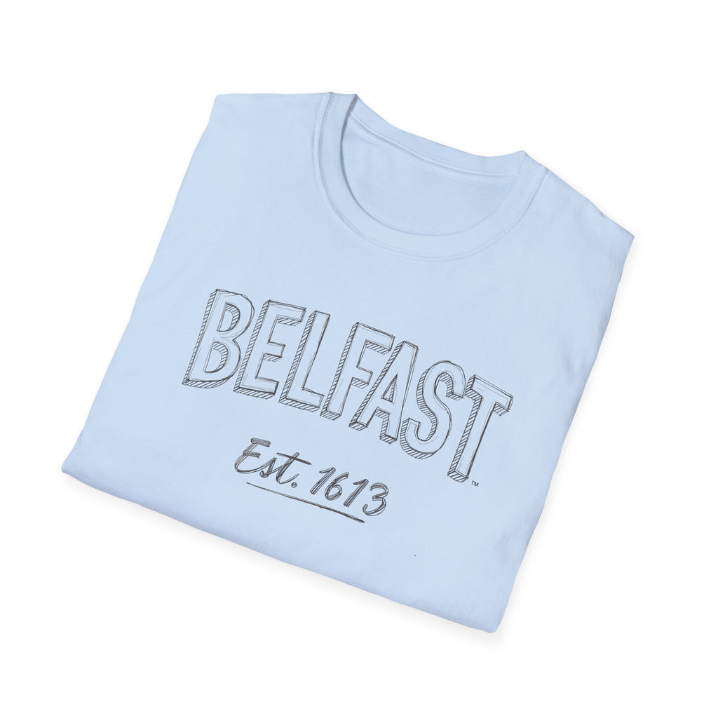 Belfast Est. 1613 Vintage-Style T-Shirt — Retro City Pride Tee