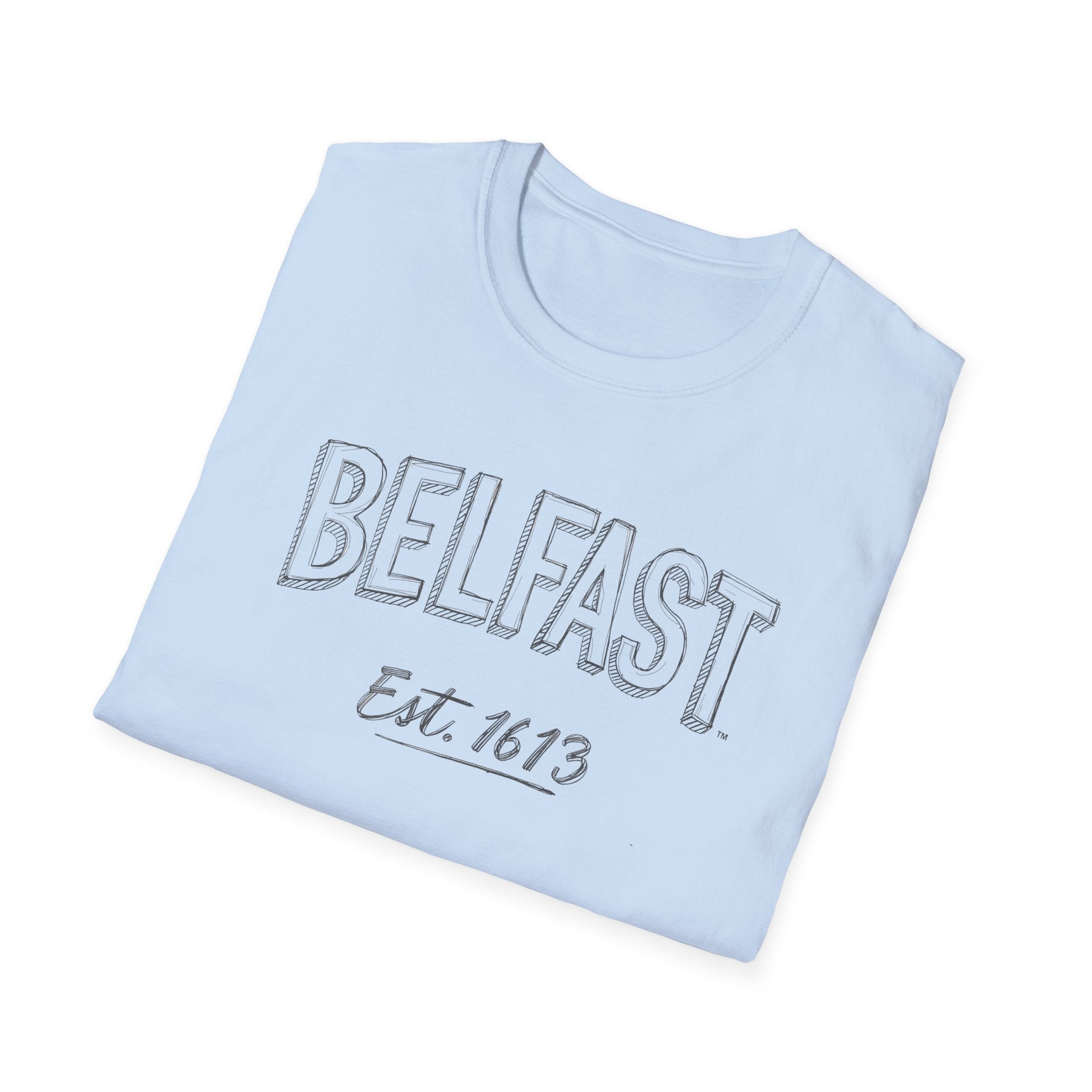 Belfast Est. 1613 Vintage-Style T-Shirt — Retro City Pride Tee