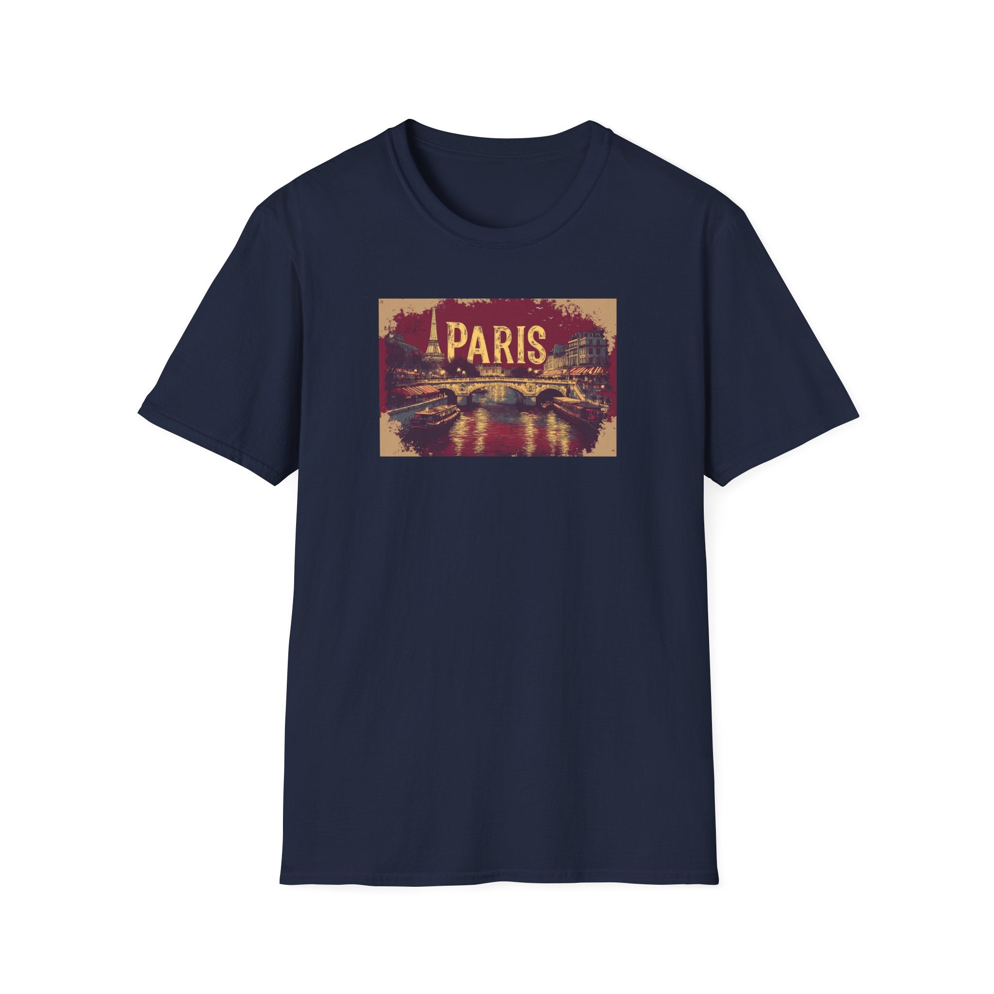Vintage Paris skyline T-Shirt | Paris France cityscape tee