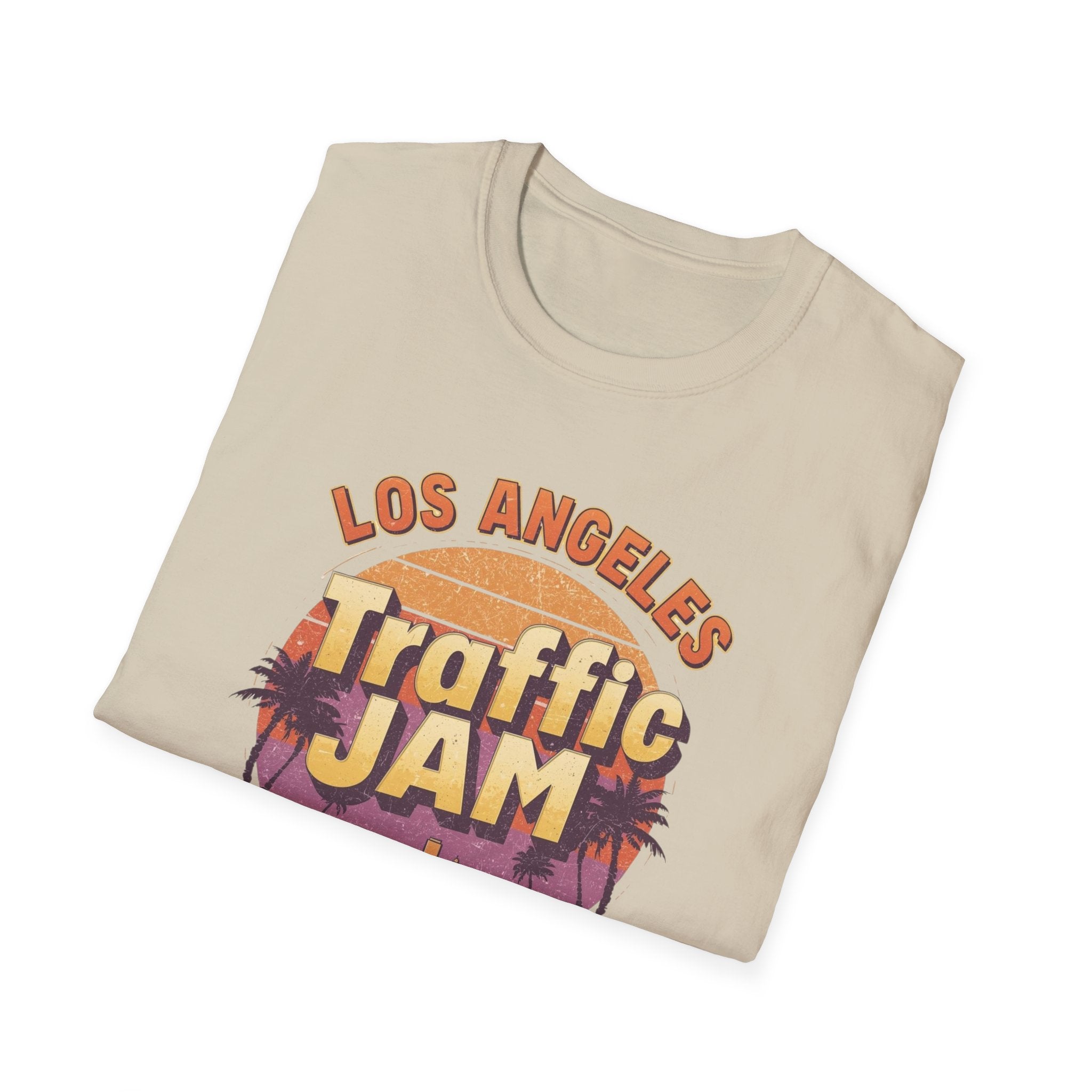 Traffic Jam T-Shirt — "Los Angeles Traffic Jam: Always In Session" Retro Sunset Tee