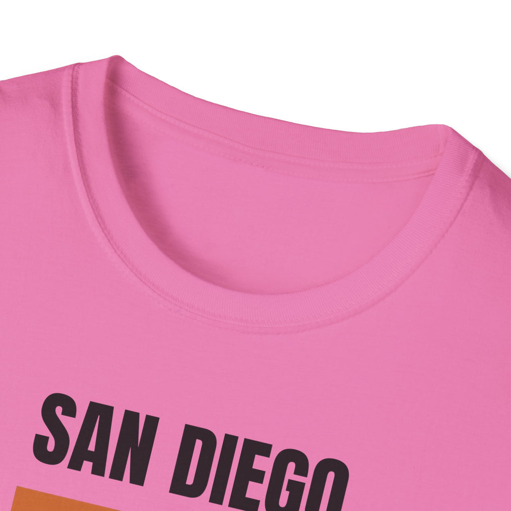 San Diego Retro Stripes T-Shirt | Vintage Sunset City Design