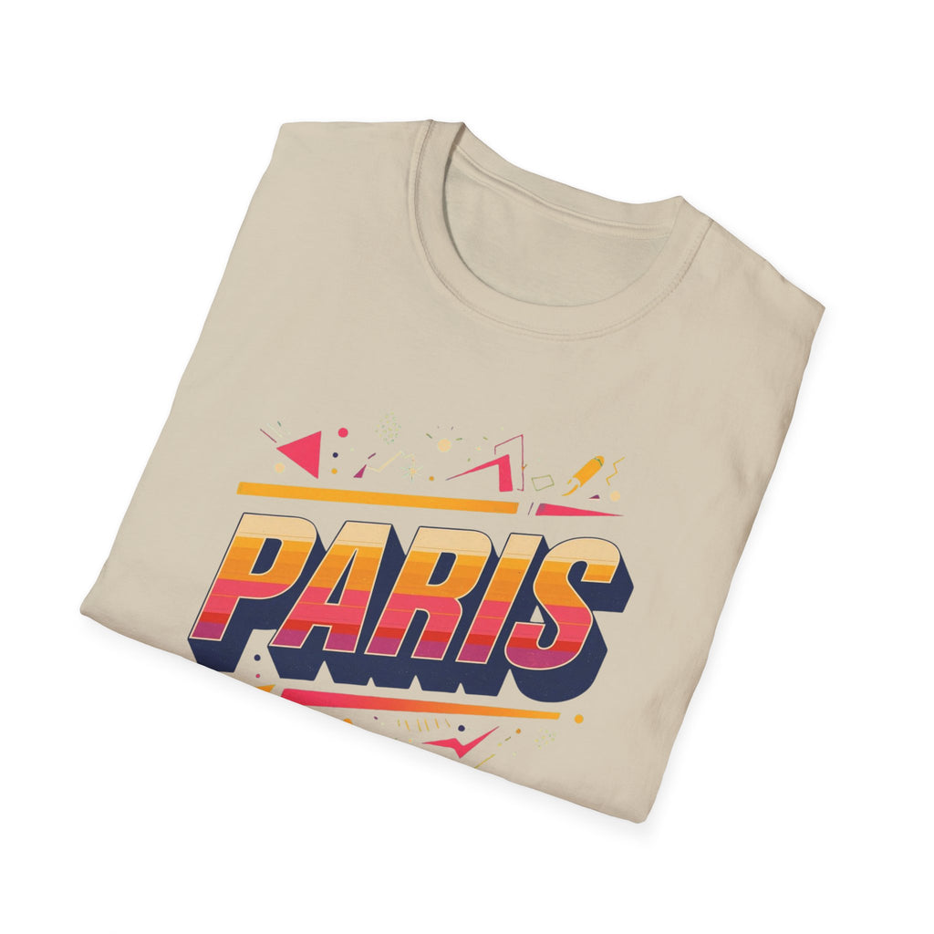 Paris Retro Graphic T-Shirt — Vintage 80s Style Travel Tee