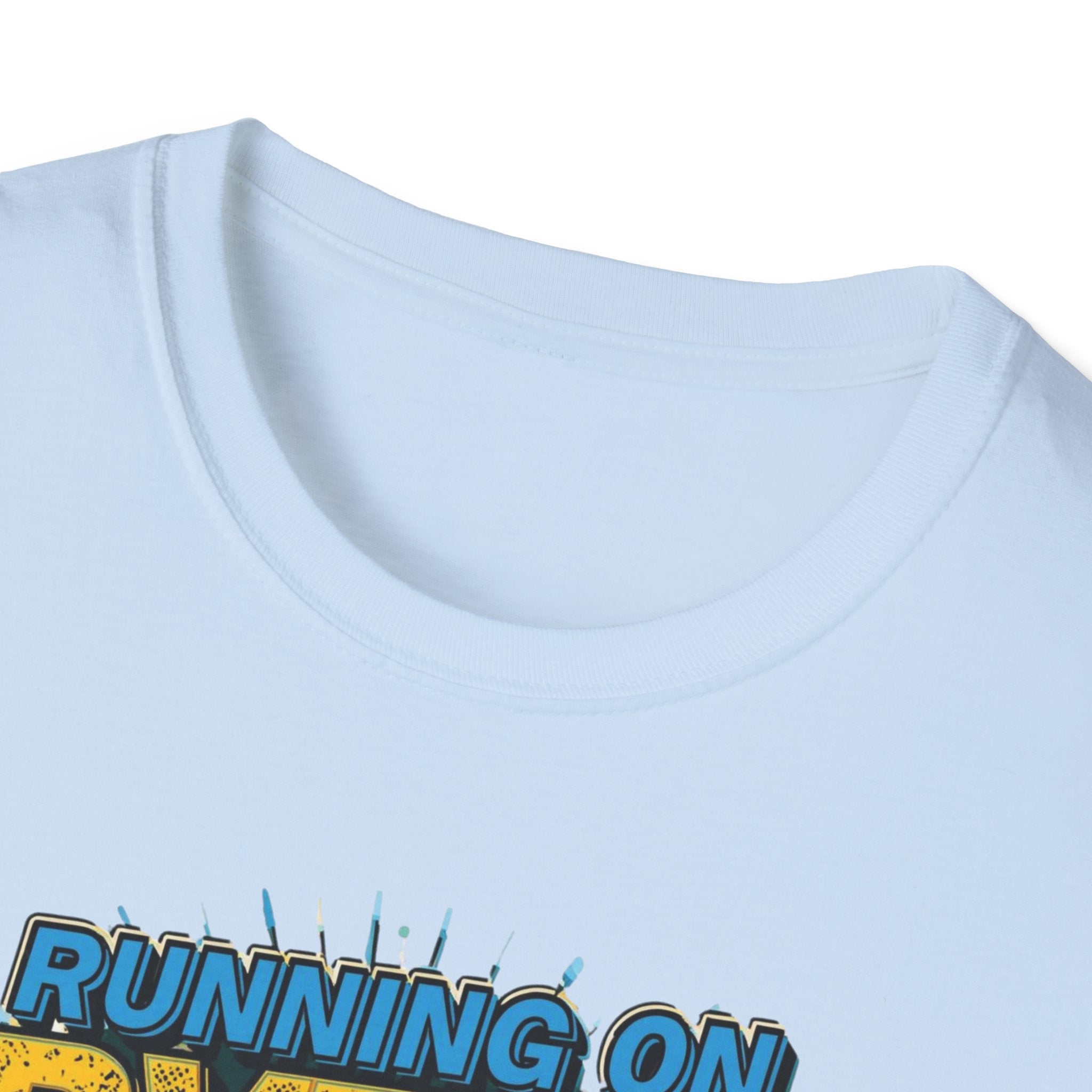Running on Bytes and Vibes T-Shirt — Austin Retro Tech Graphic Tee