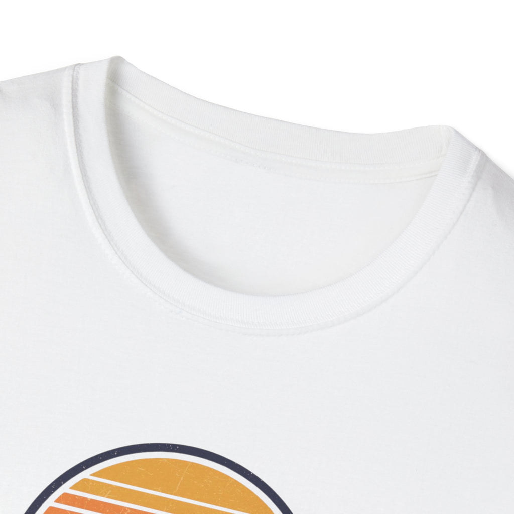 Chicago Retro Sunset T-Shirt | Vintage Script City Design