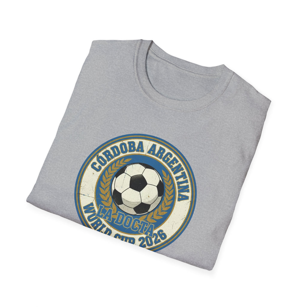 Argentina World Cup 2026 Soccer T-Shirt — Córdoba Retro Football Crest