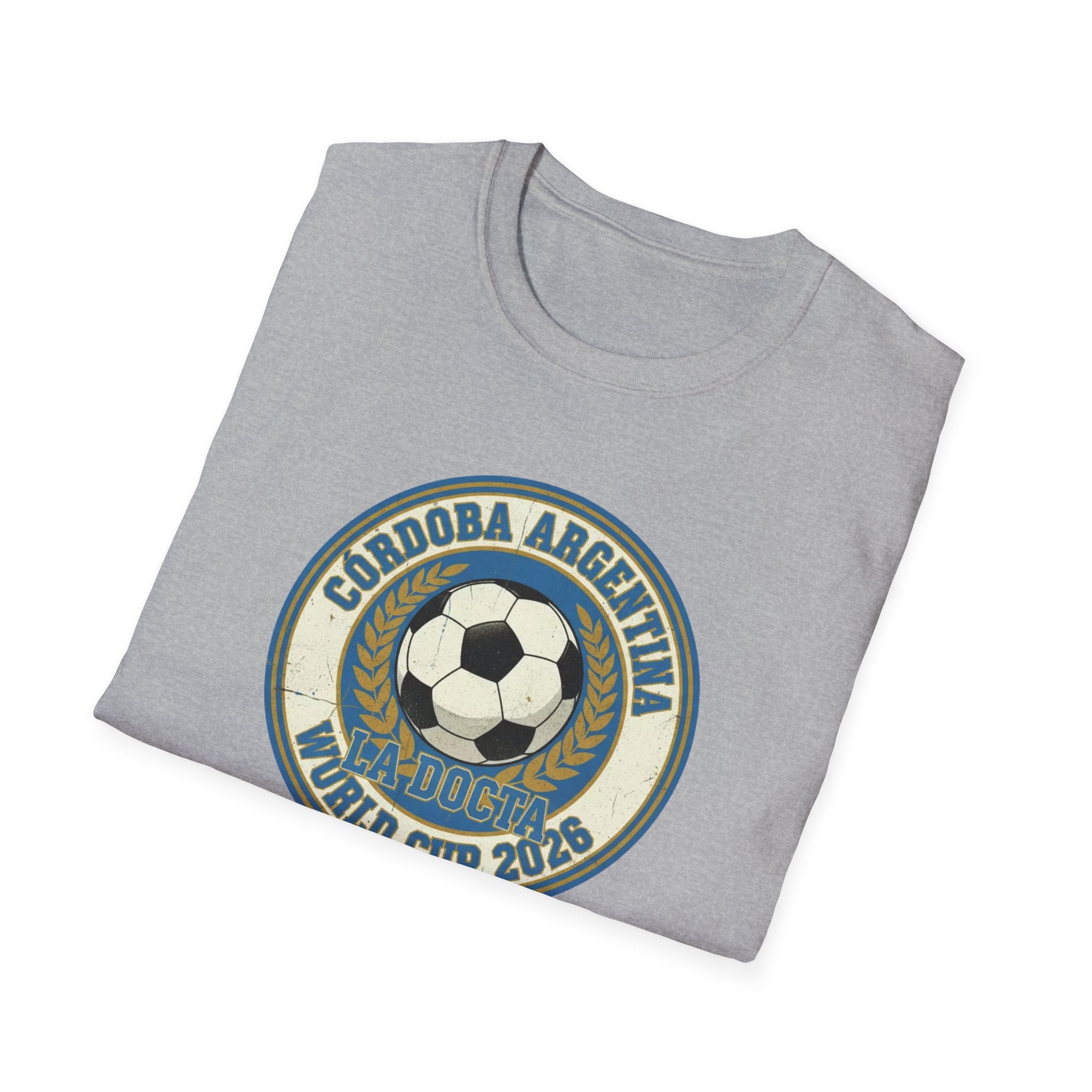 Argentina World Cup 2026 Soccer T-Shirt — Córdoba Retro Football Crest