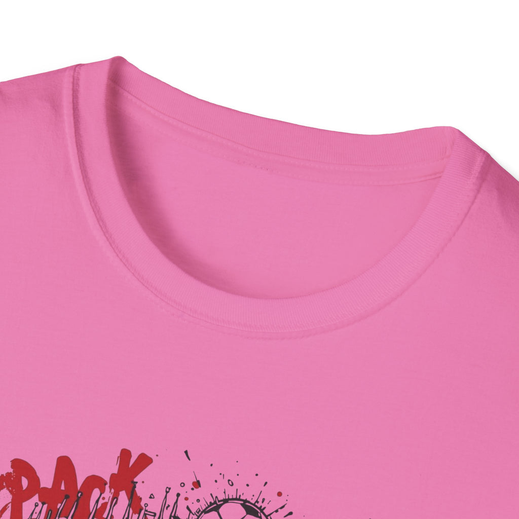 Pack Mas T-Shirt | Skull Mask Illustration, Horror Dripping Text