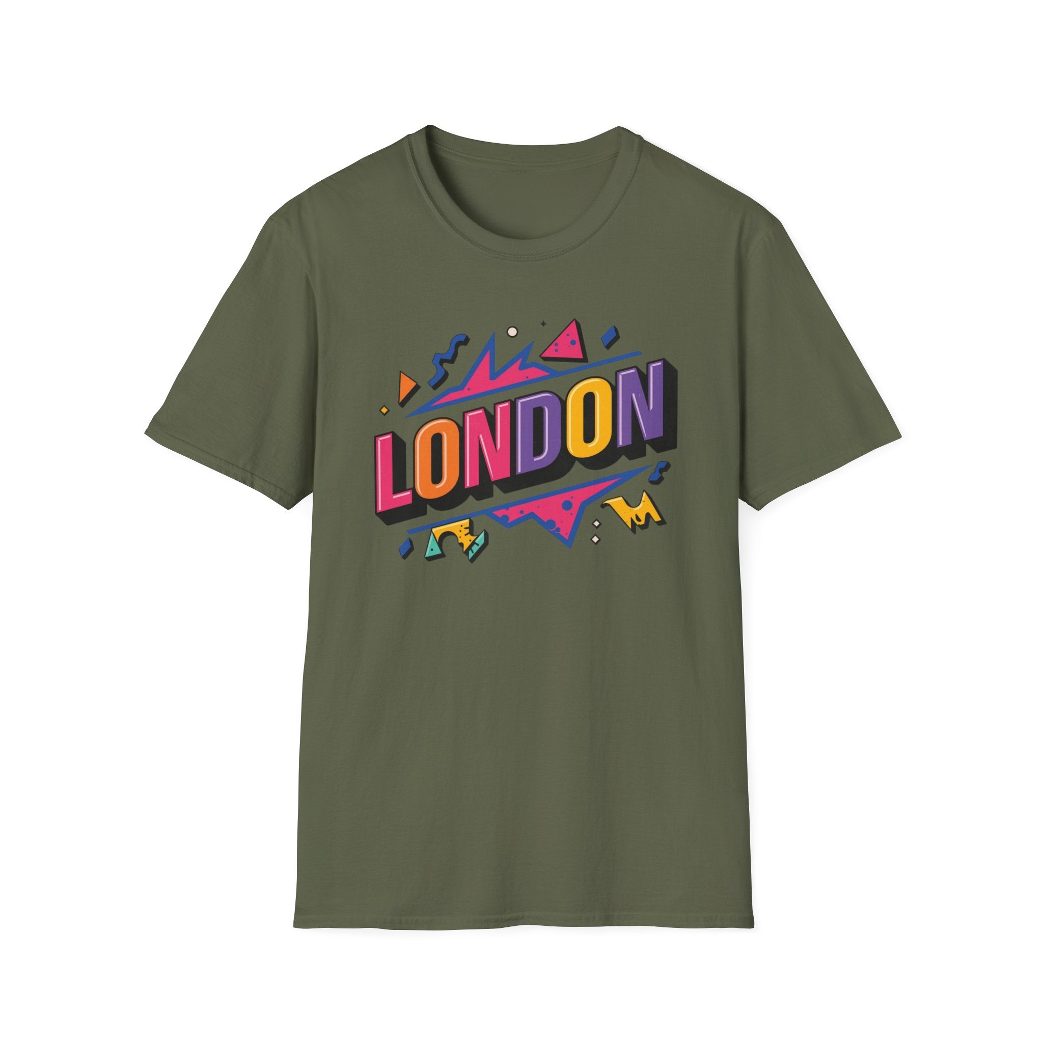 London Pop Art T-Shirt — Colorful Retro City Graphic Tee