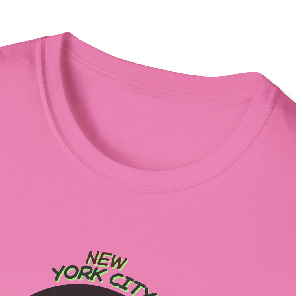 New York City Concrete Jungle T-Shirt | Skyline Silhouette, Green Badge