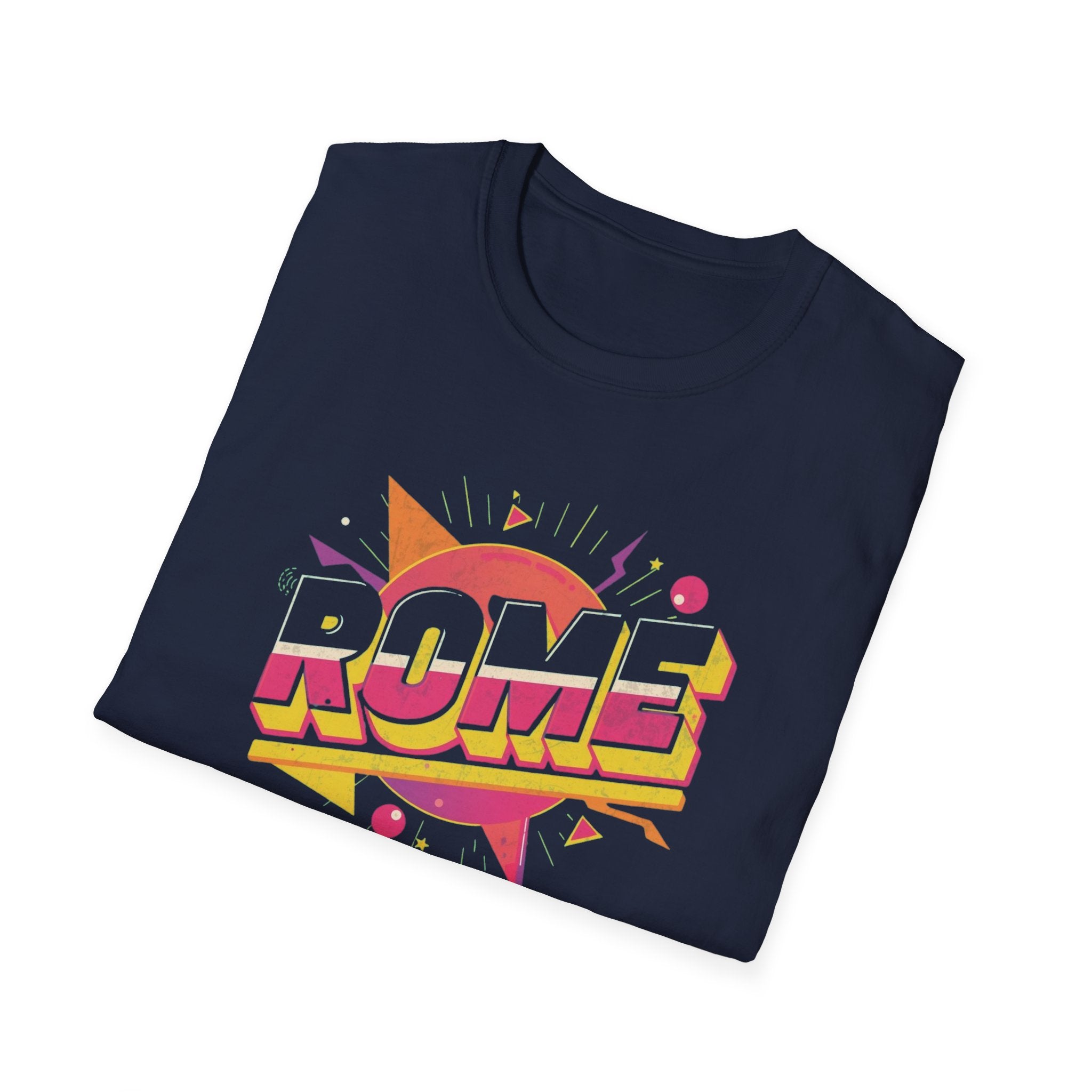 Rome Vintage Retro Graphic T‑Shirt — 80s Pop Art Travel Tee