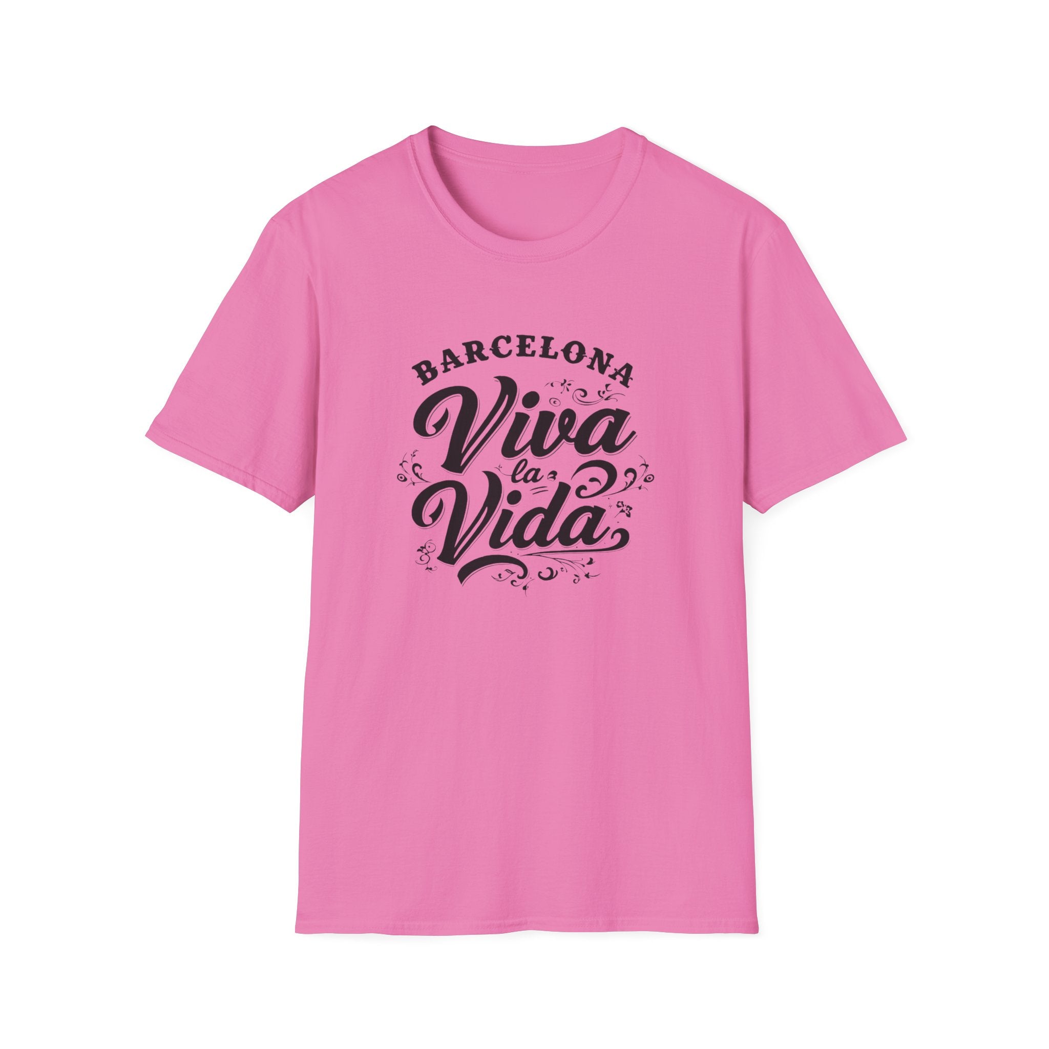 Barcelona Viva la Vida T-Shirt | Spanish Phrase Typography Tee