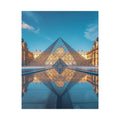 Louvre Glass Pyramid Canvas Print — Paris Travel Wall Art