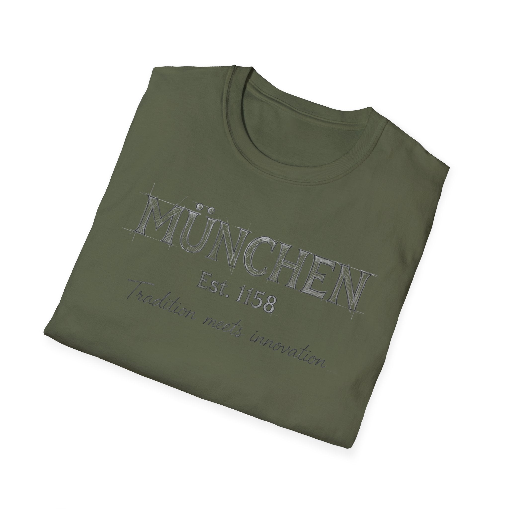 München Est. 1158 T-Shirt | Tradition Meets Innovation, Munich Typography Tee