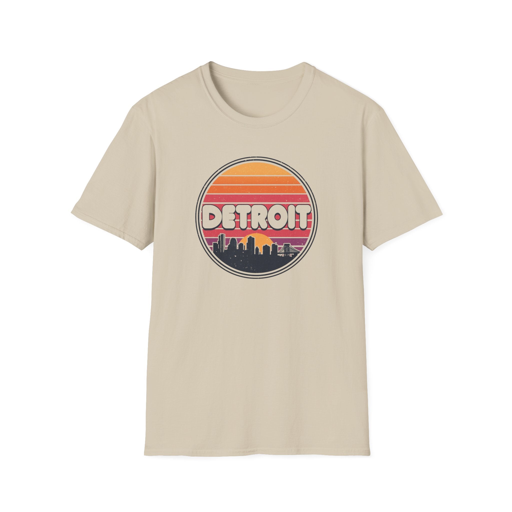 Detroit Sunset Skyline T-Shirt